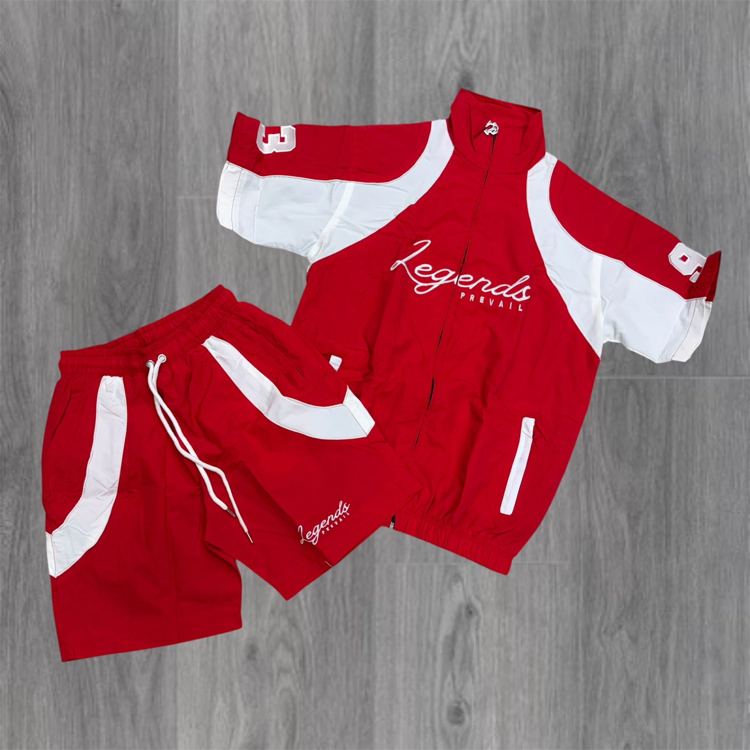 Prevail - LP Windbreaker Set - Red/White