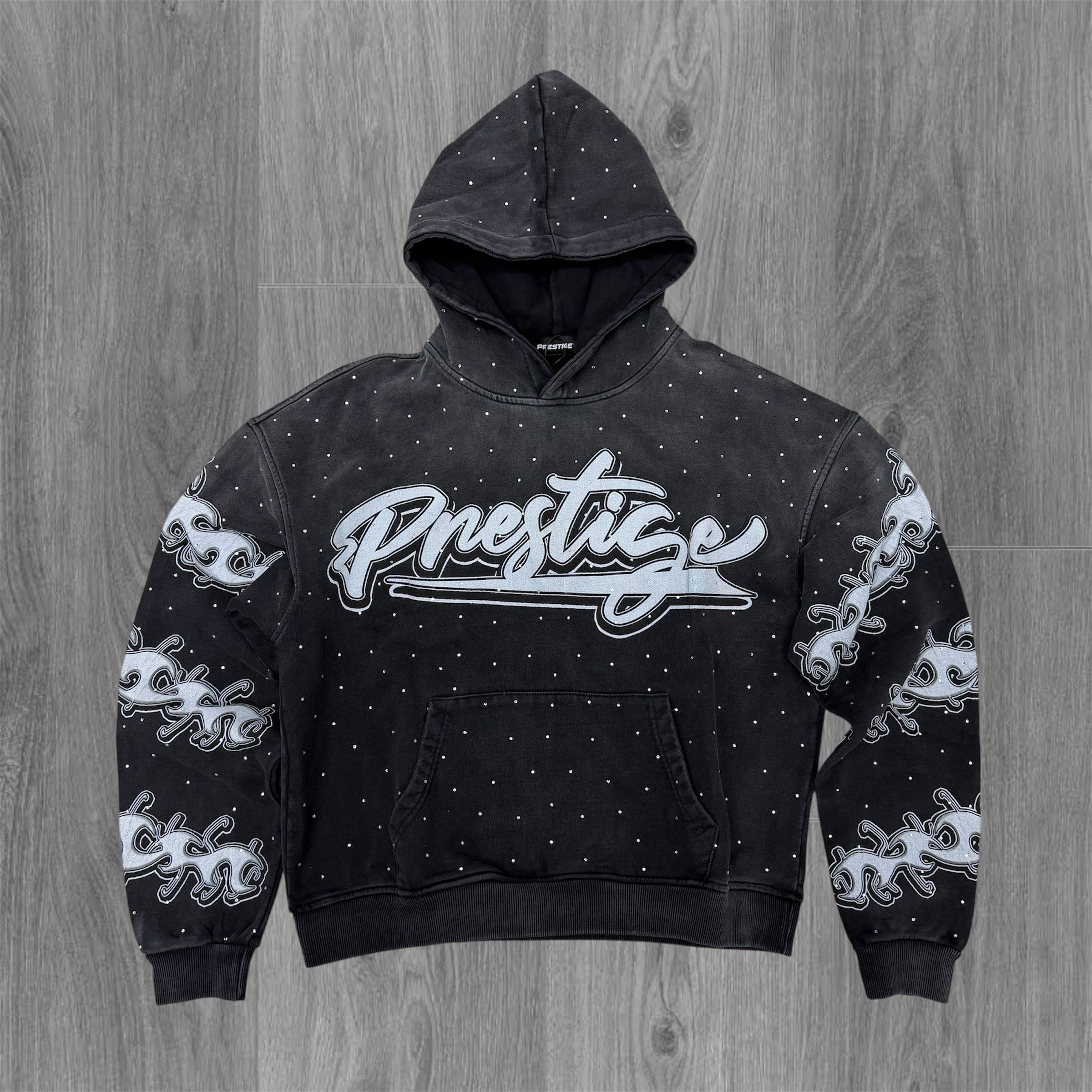 Prestige - Flames Hoodie - Black (Runs small, Go up 1 size)
