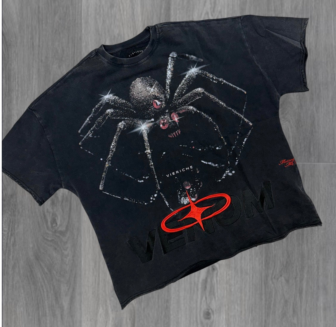 VR - Arachnophobia Cut Off Tee - Black - 1512