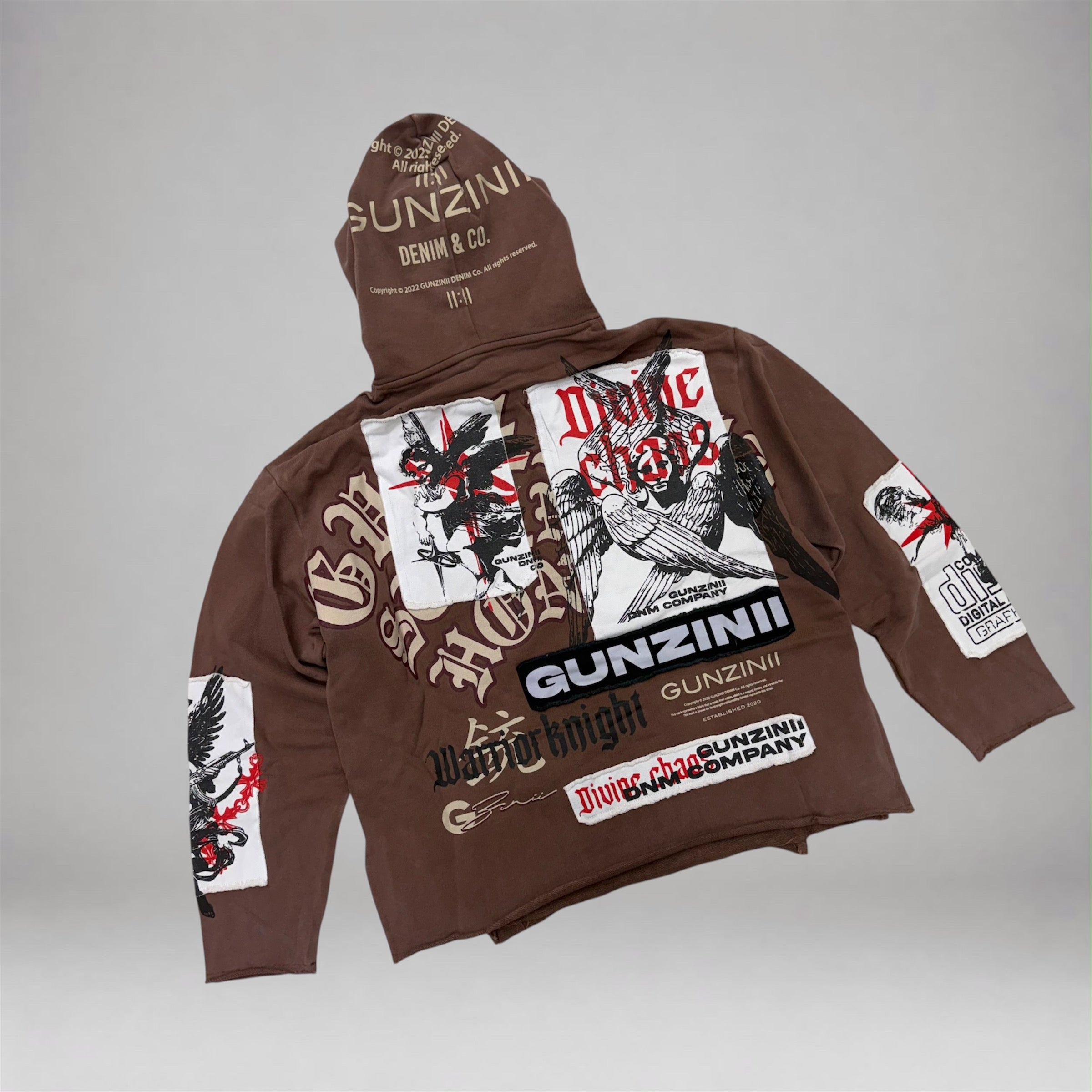 Gunzini - Warrior Knight hoodie - Brown 848