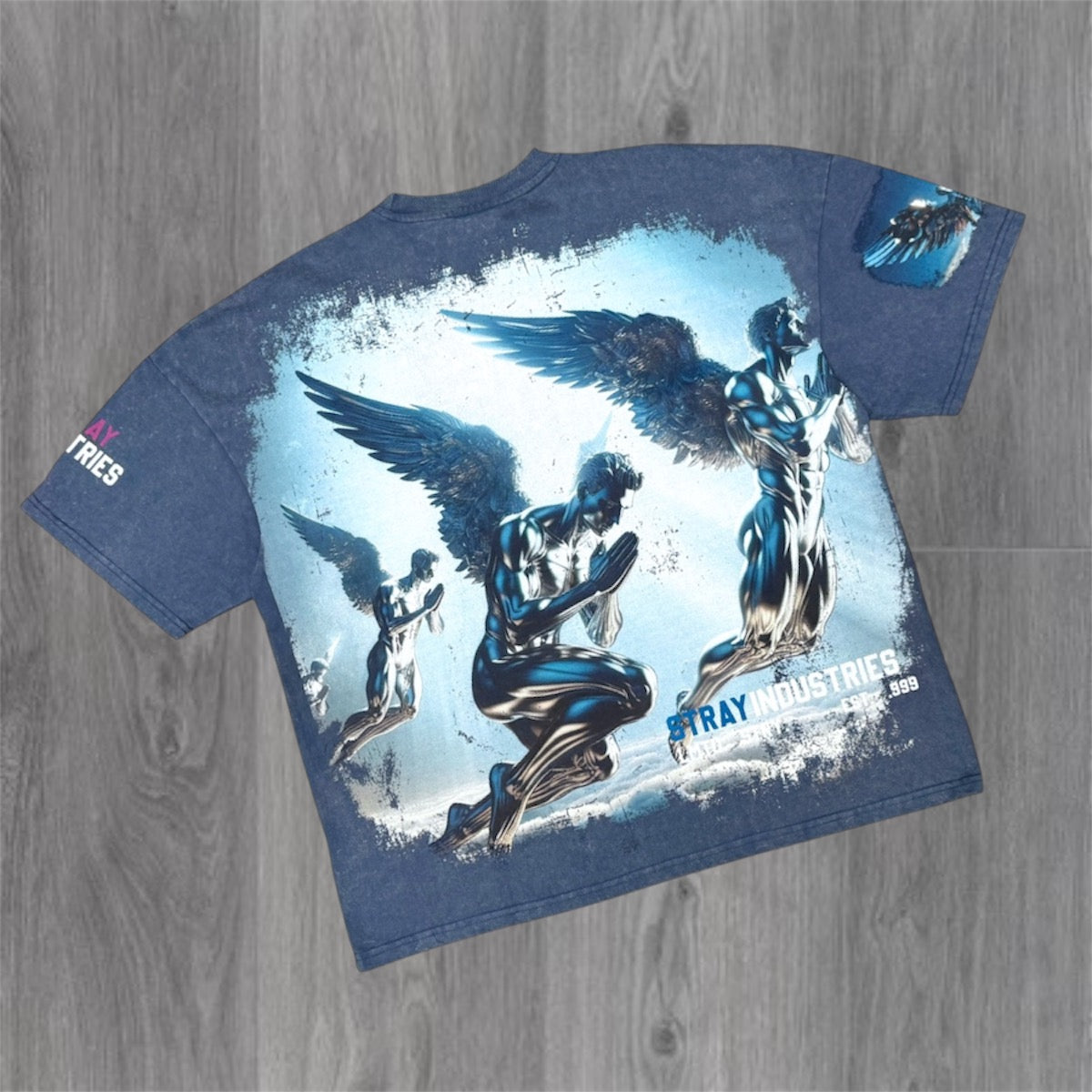 Stray - Flying Angel T-shirt - Navy 1717