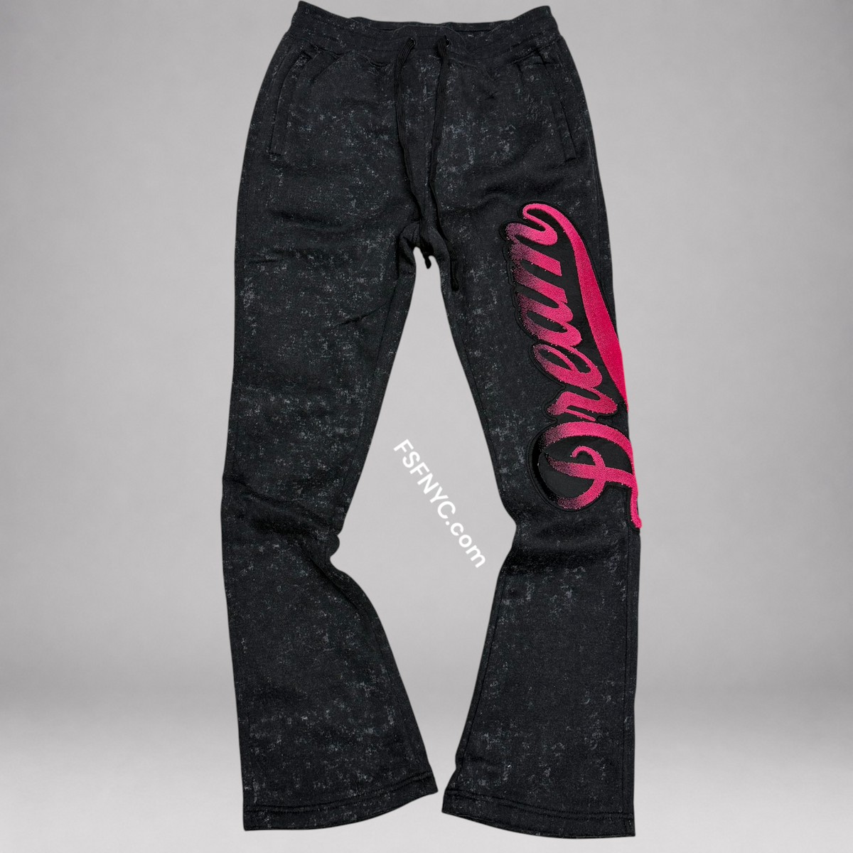 Rebel - Stacked Dream Sweat pant - Black -408