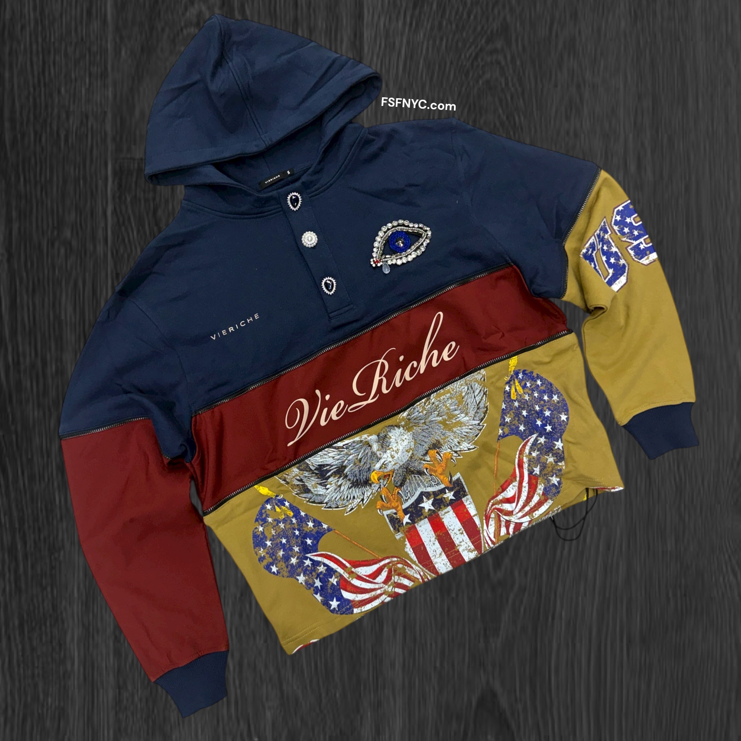 VR - The Land Hoodie - Blue -1402