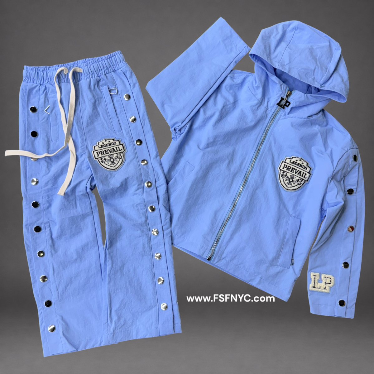 Prevail Kids - Patch Windbreaker Set - Light Blue
