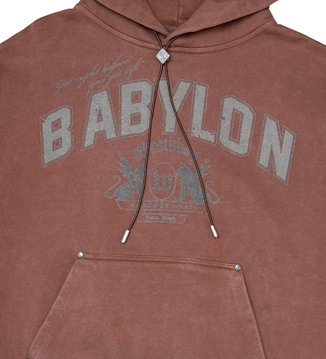 WRATHBOY - Babylon Hoodie - Brown - 053 Z