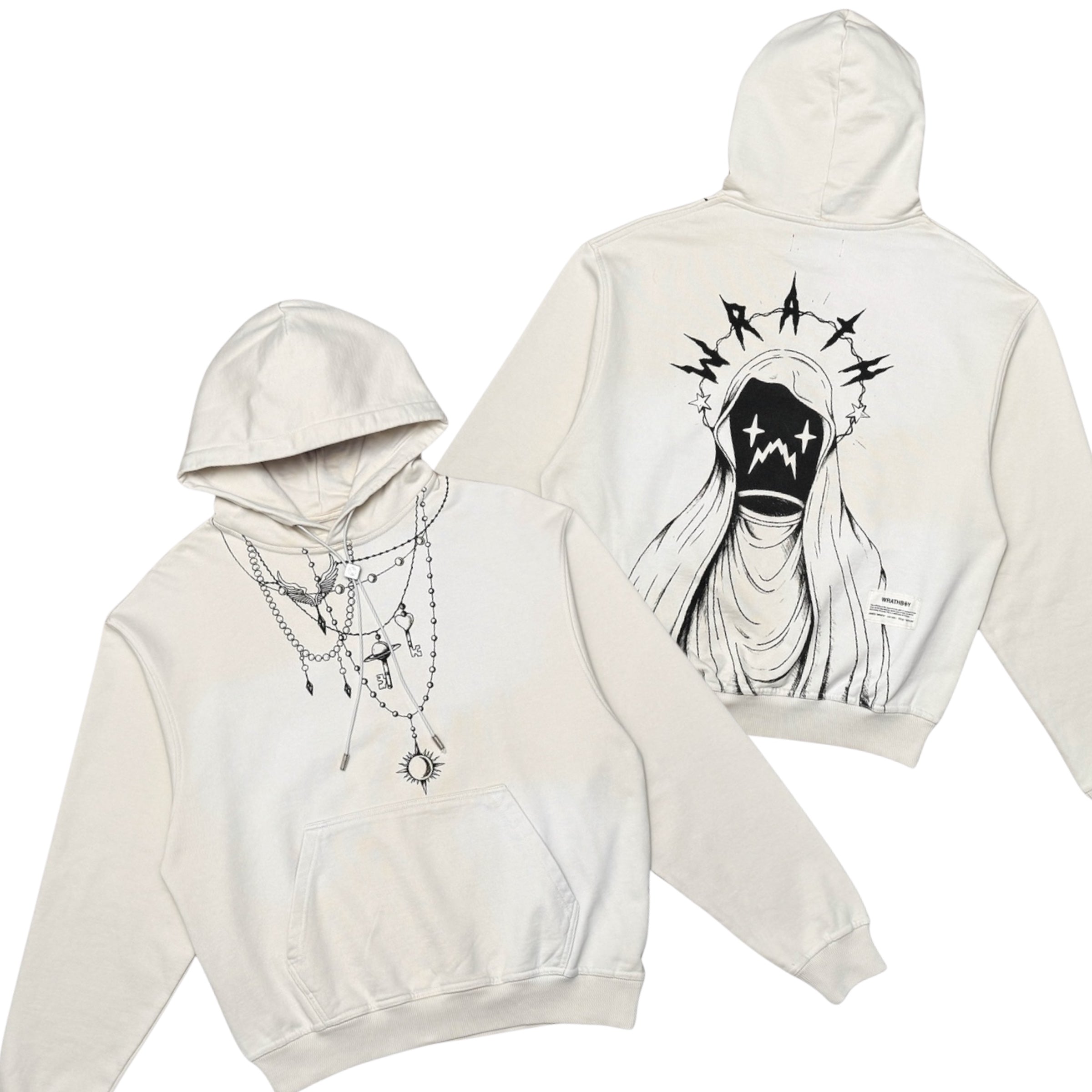 WRATHBOY - Wrath Crown Hoodie - Natural - 084 Z