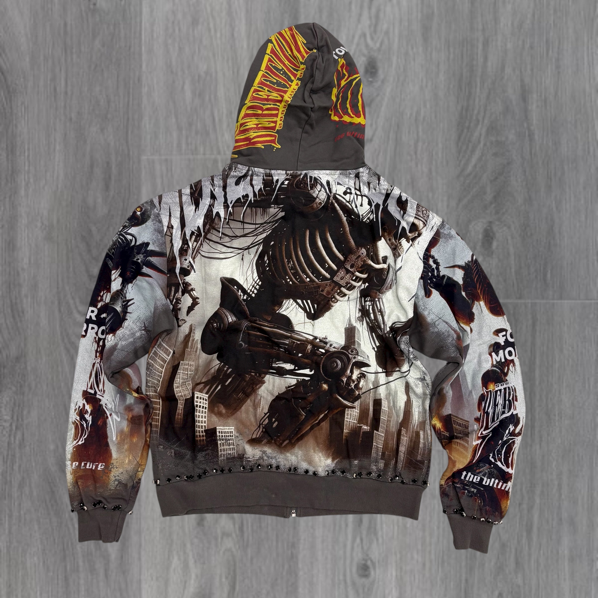 Stray - DISASTER Zip Up Hoodie - CHRCL- 1552