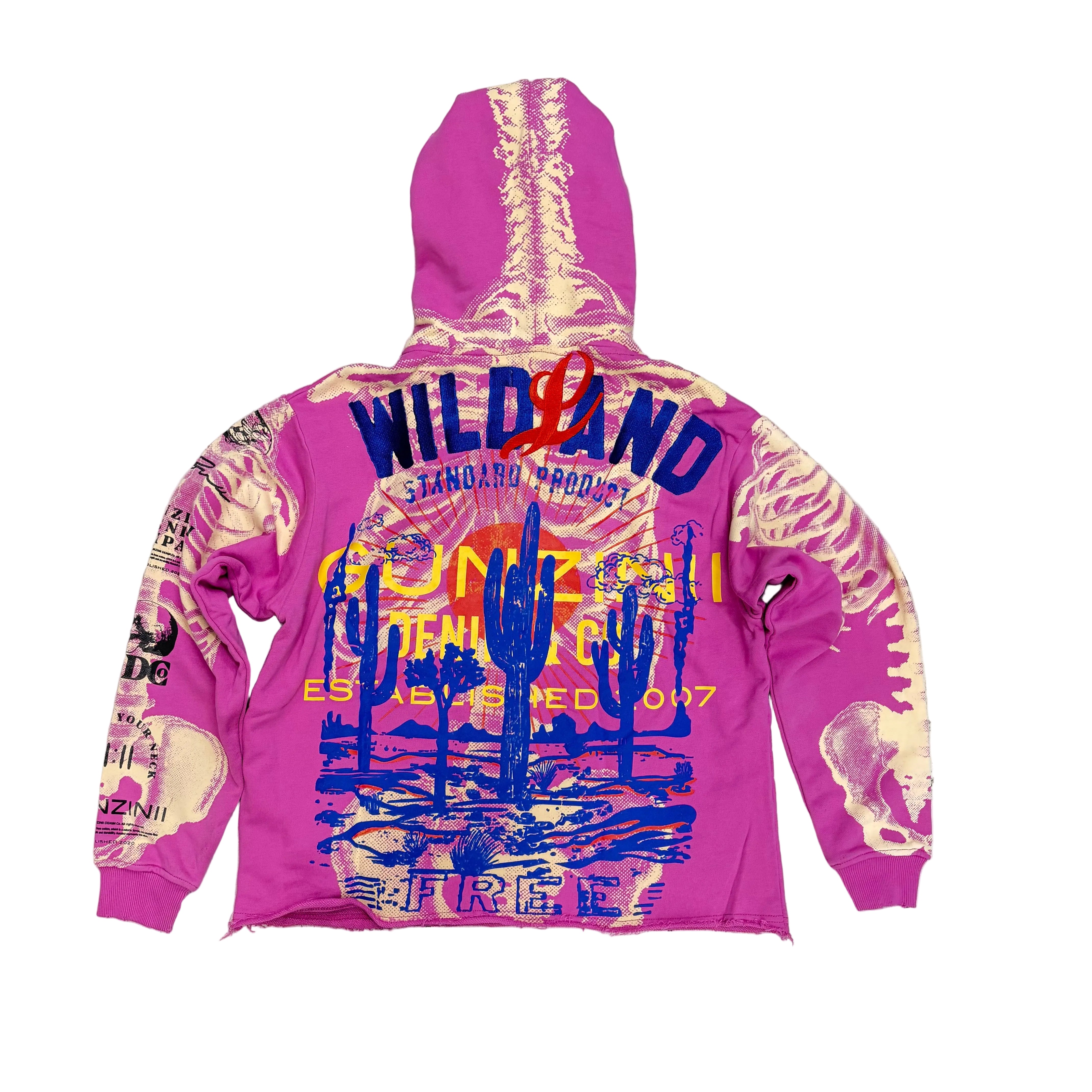 Gunzini - WILD Hoodie - PINK - Gz859