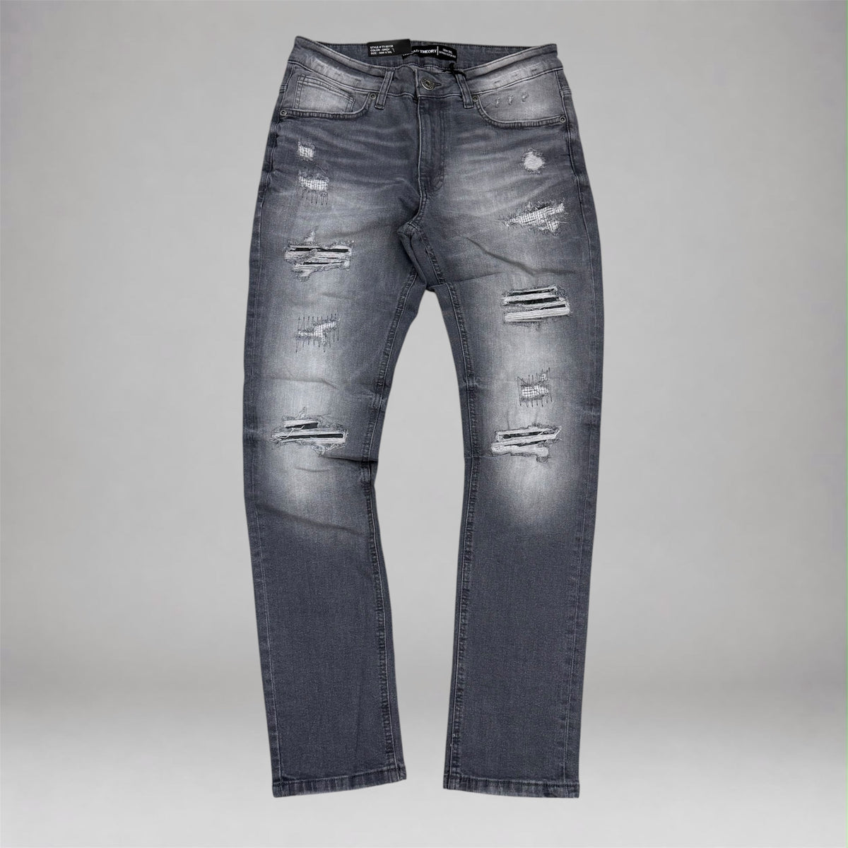 Thread - Slim Distress Denim - Grey 50138