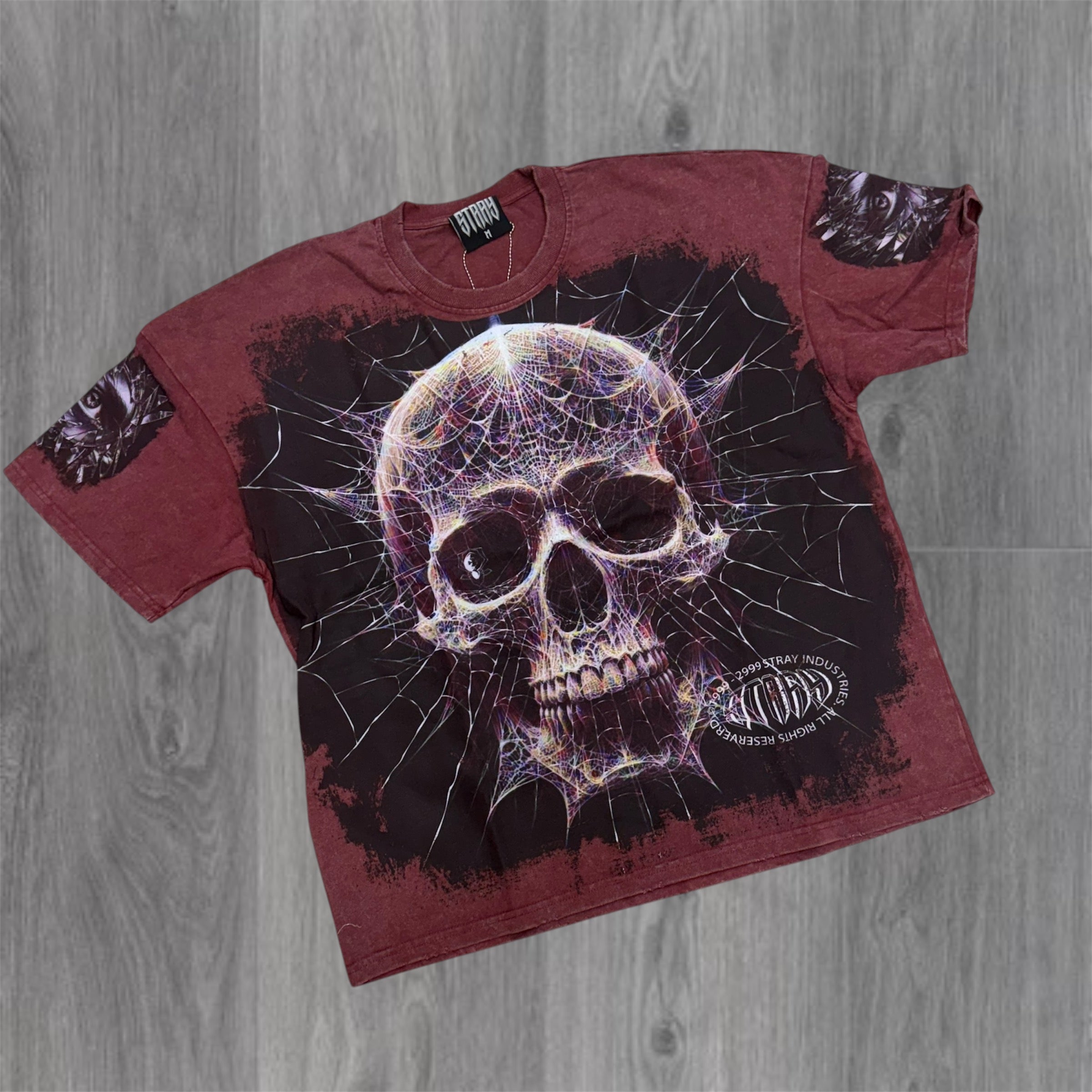 Stray - T-shirt - Burgundy 1725