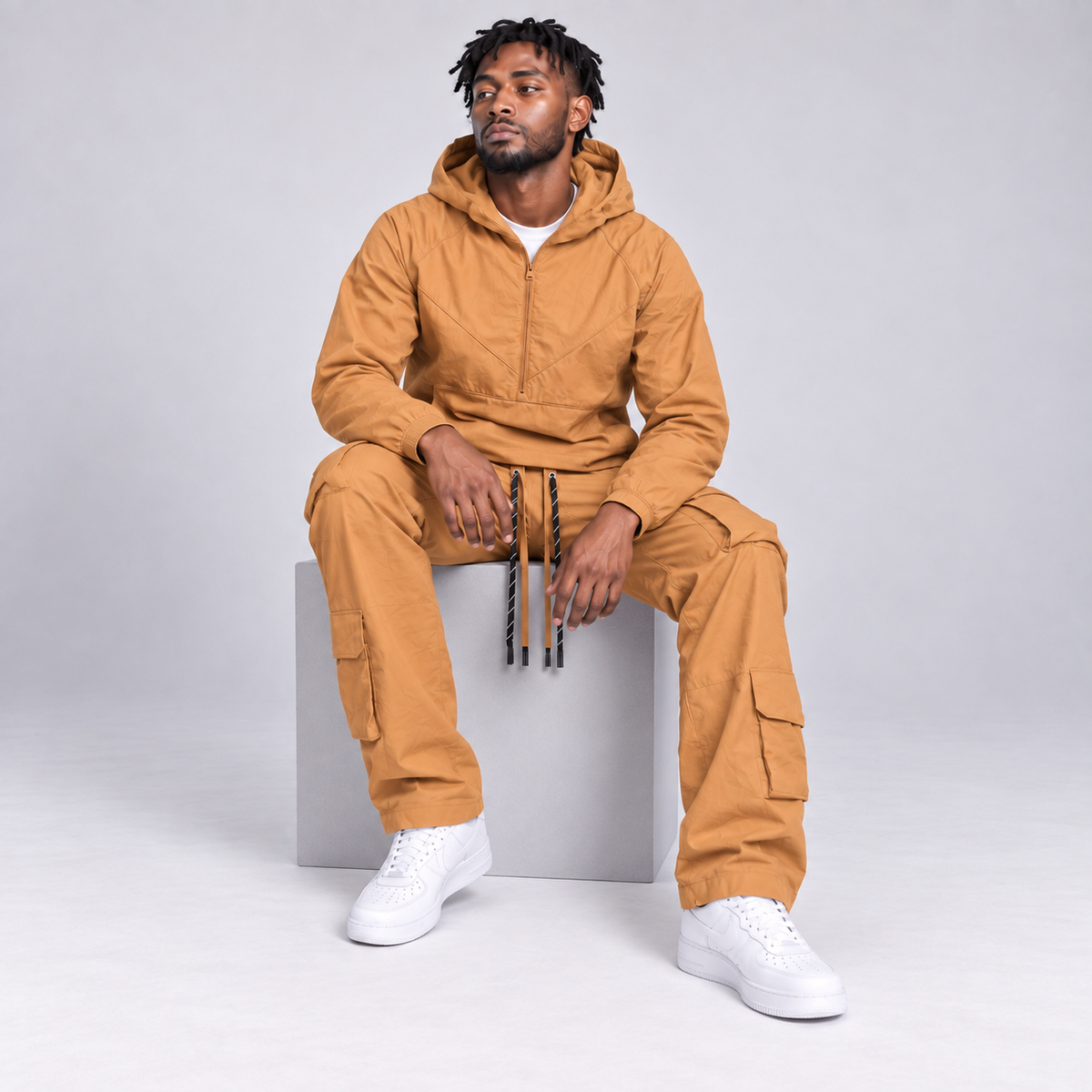 Baruda - windbreaker Anorak Set - wheat - 802