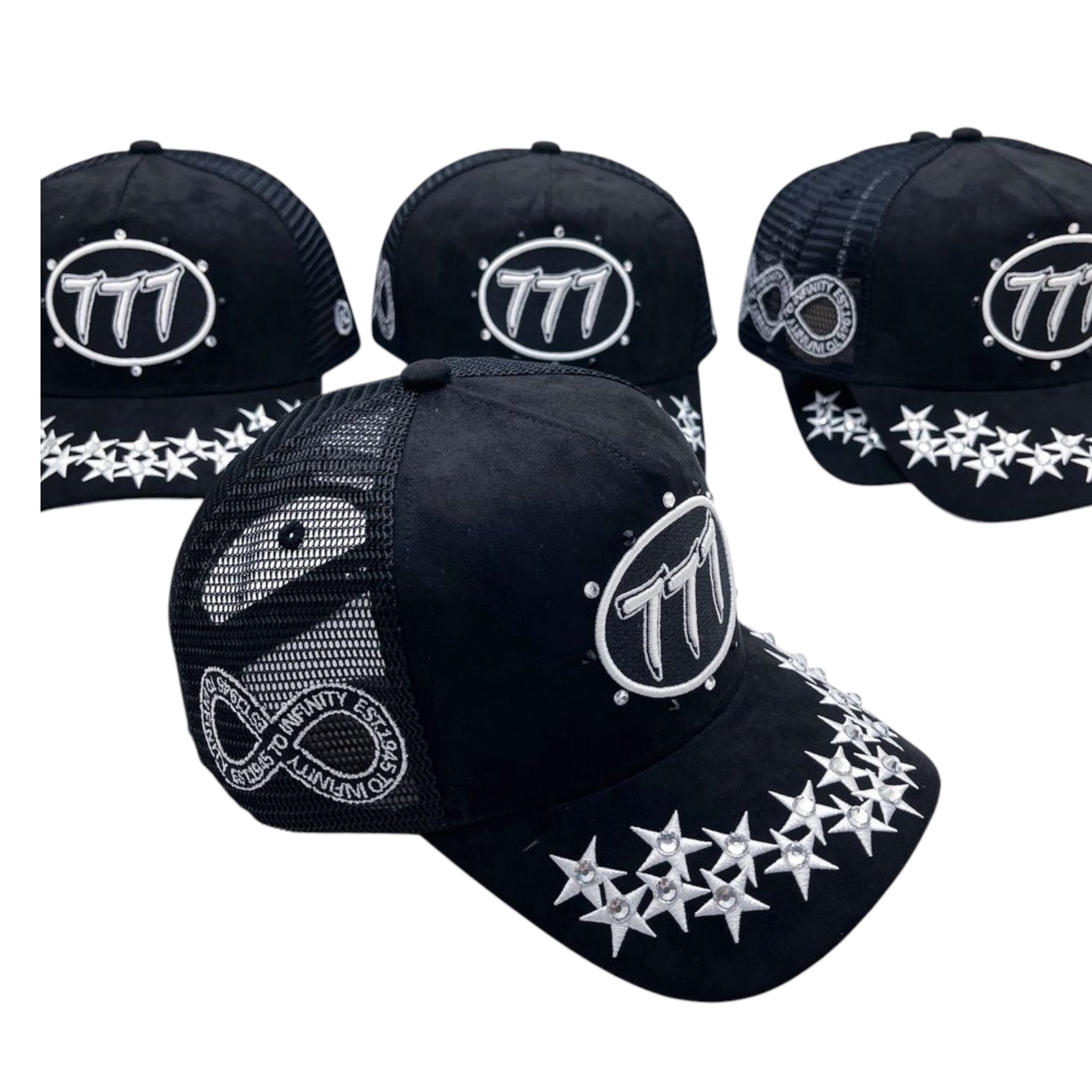 Hudson - “Stars” 777 Trucker hat - Black/White V1