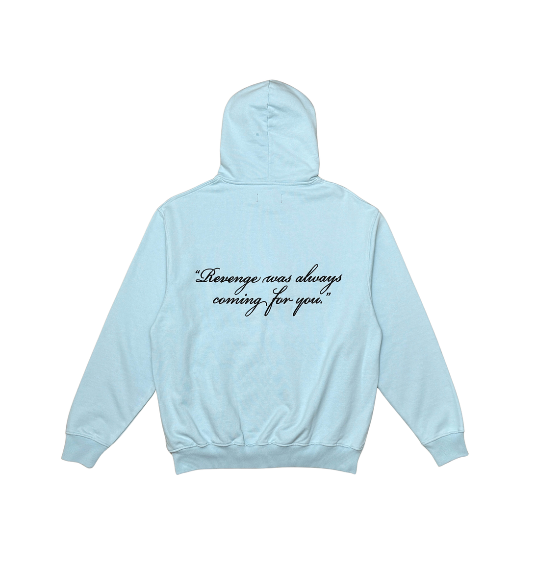 WRATHBOY - Revenge Quote ZIP Hoodie - water - 079