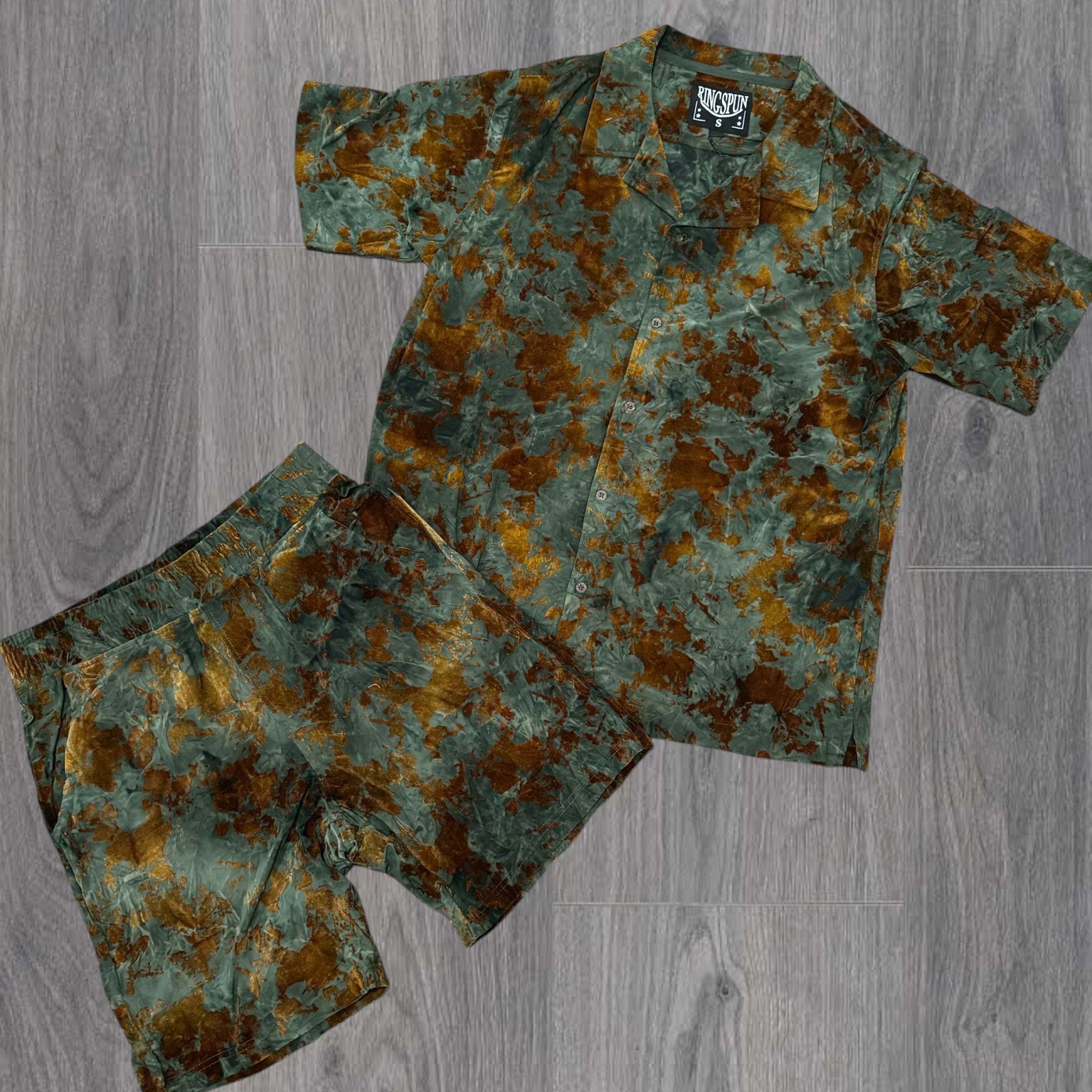 RS Flocking Shirt Set Olive 786 986