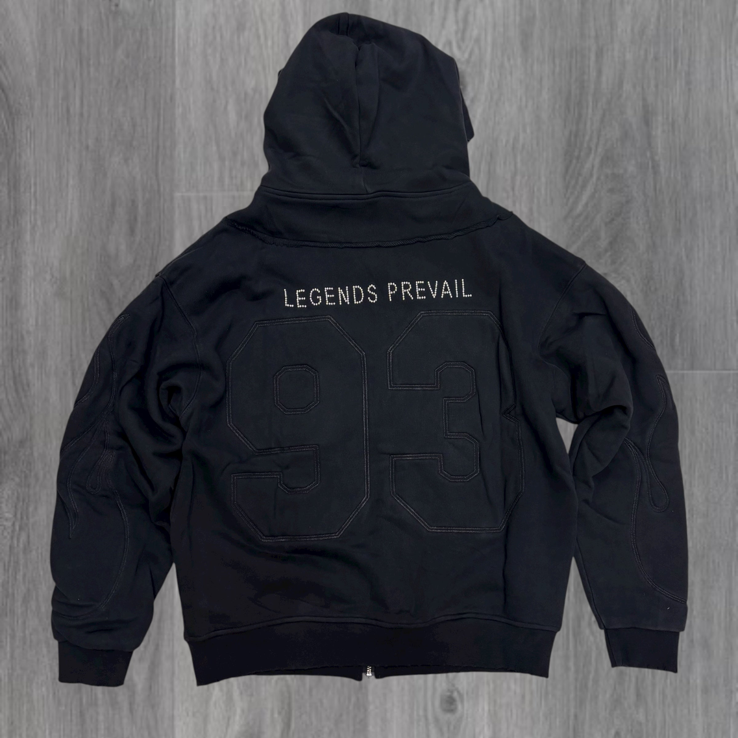Prevail - Heavy Embossed Sweat suit - BLK