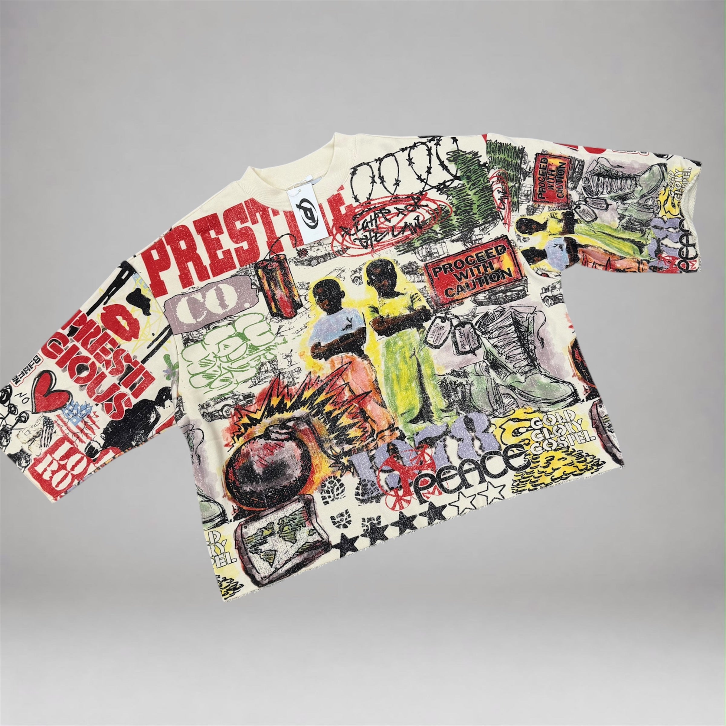 PRESTIGE - Streets Rebel Cropped Tee - Multi