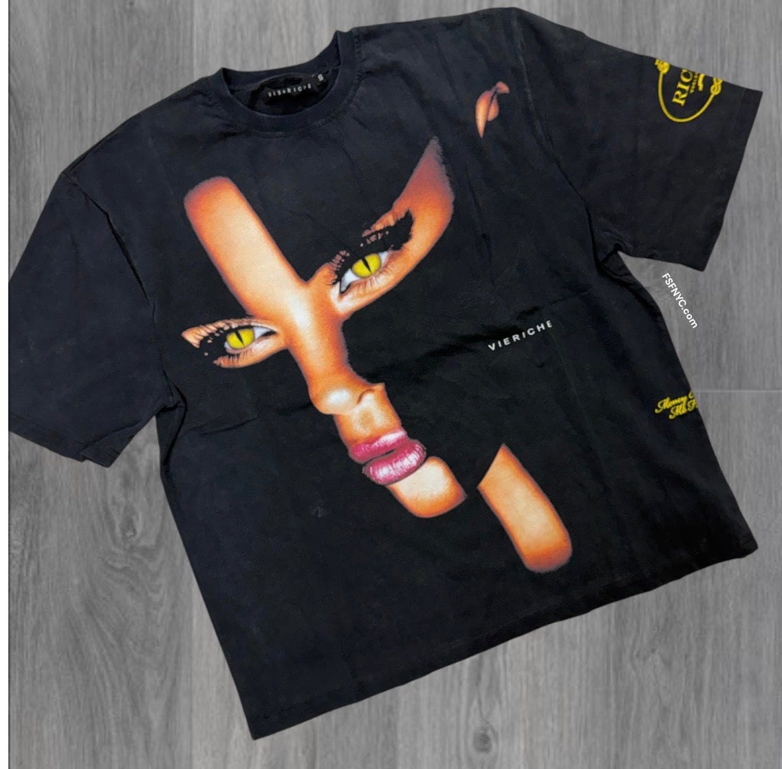 VR - Eyes Cross T-shirt - Black - 2041