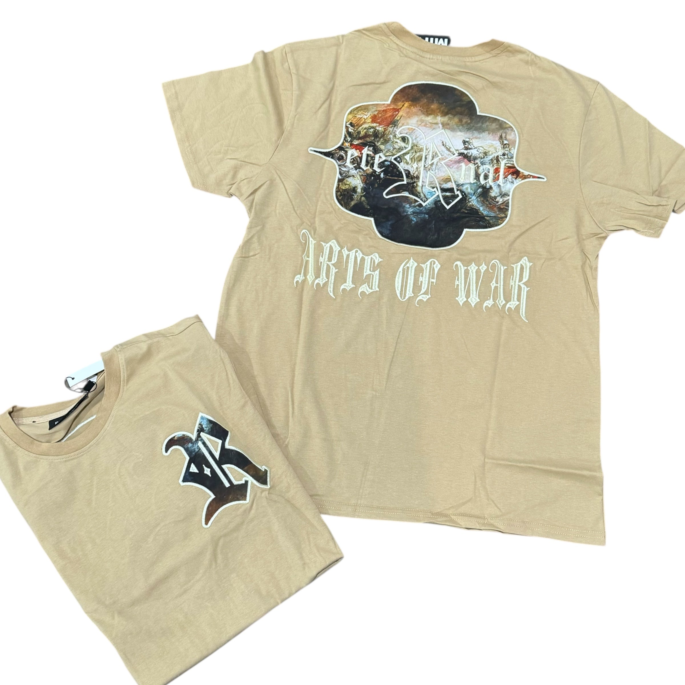 Rebel Art Of War Tee Light Khaki 113