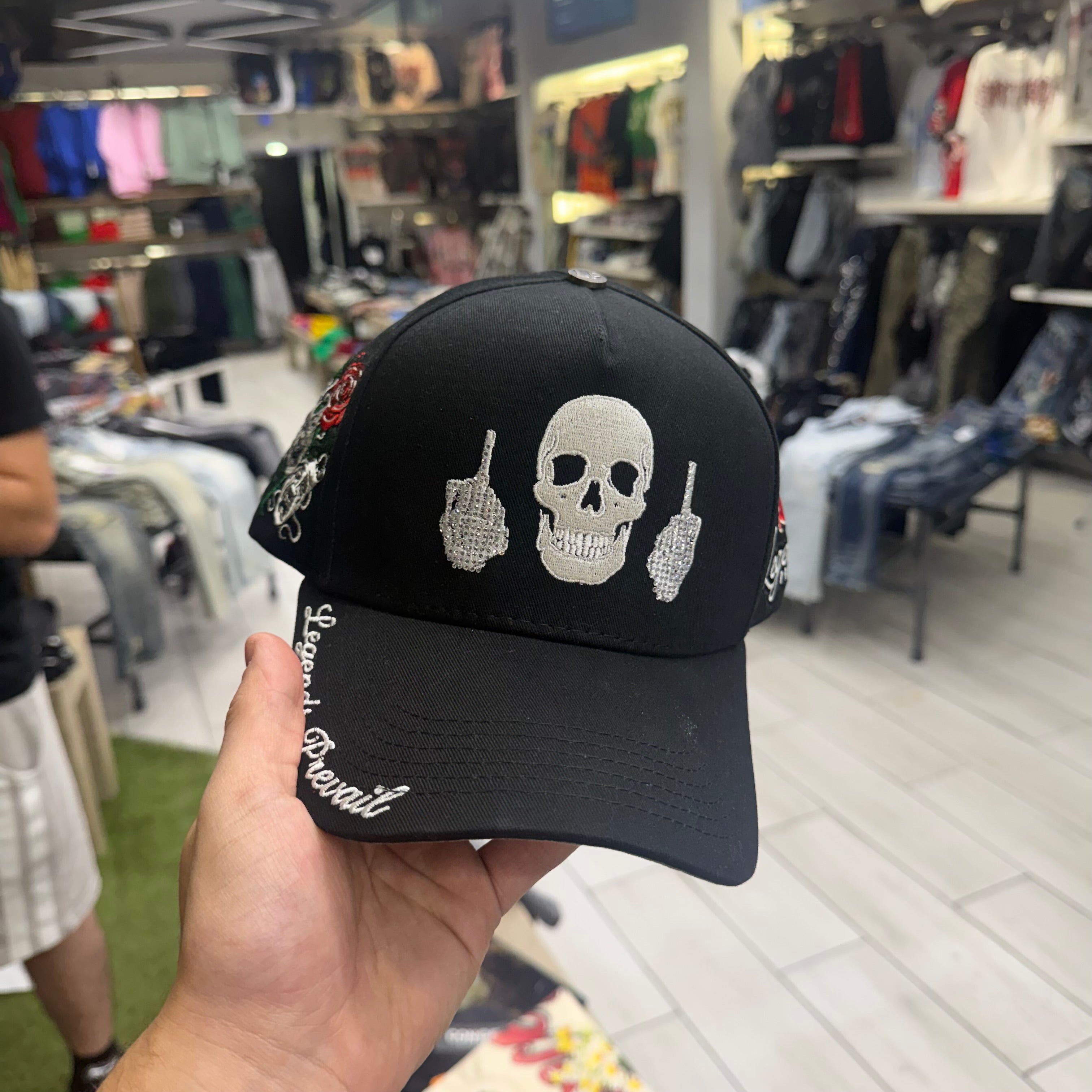 Prevail - Skull Trucker Hat - Black