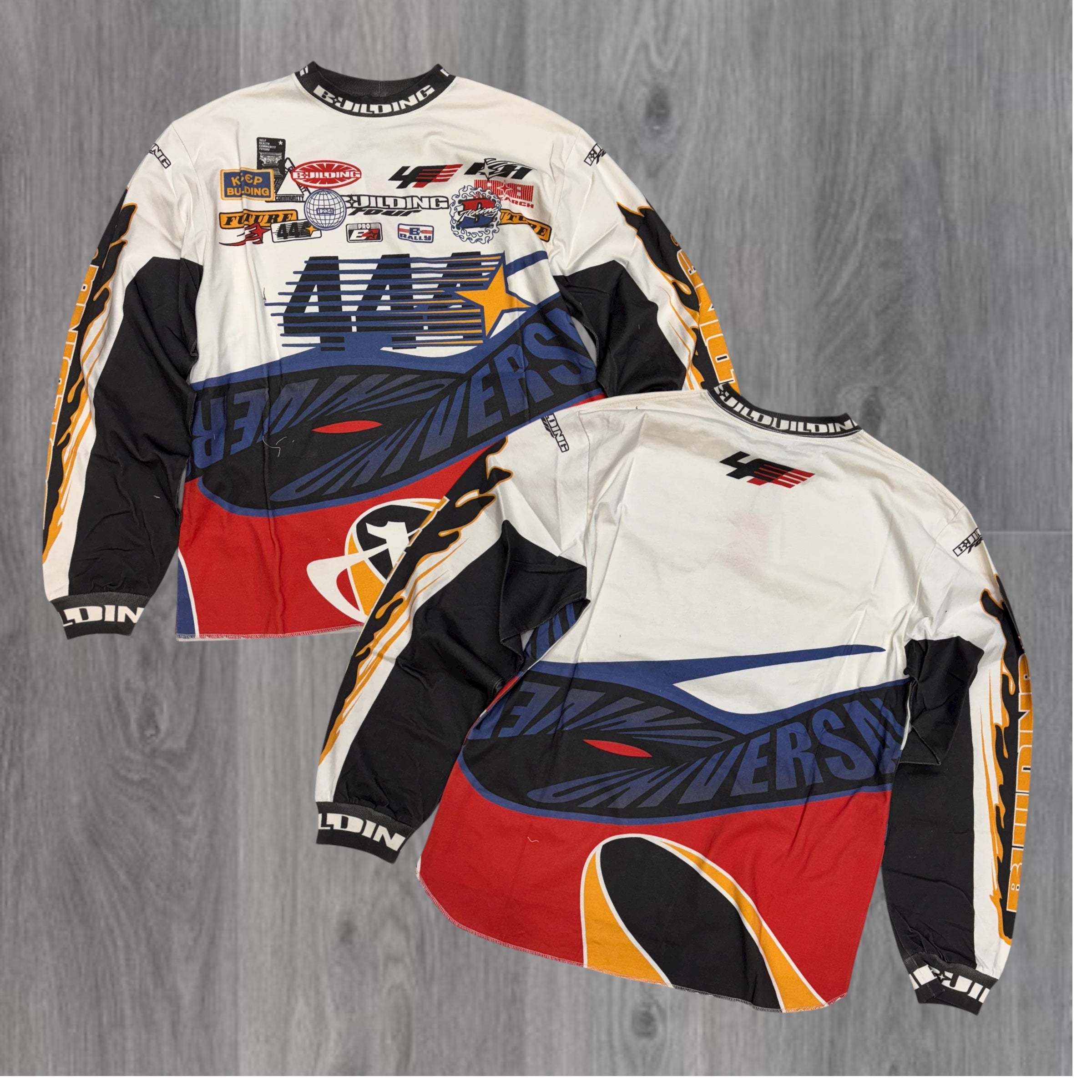 BLDG4 - UNIVERSAL L/S Tee - WHTE - 6300