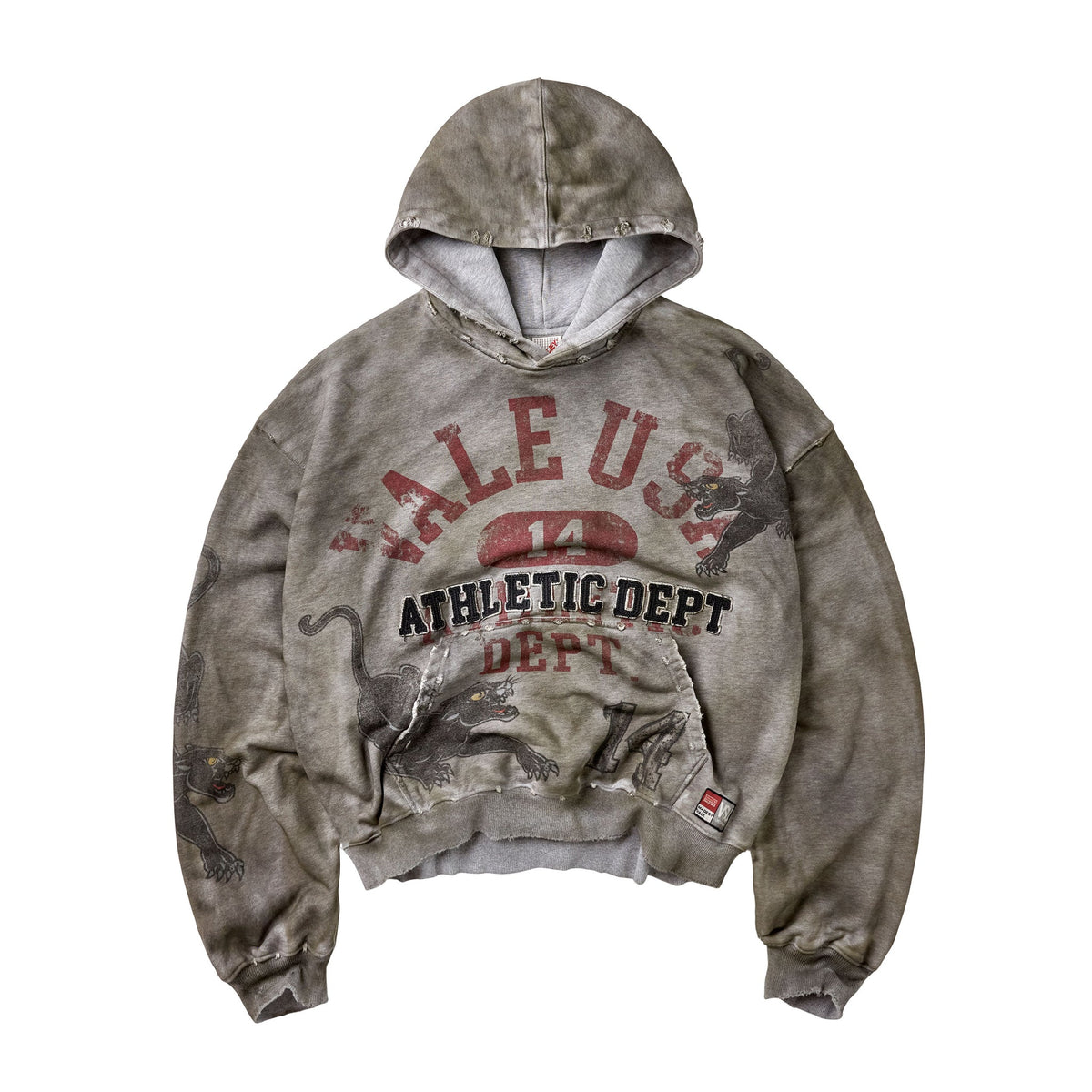 Vale Castle Pullover Hoodie - Dirty Grey