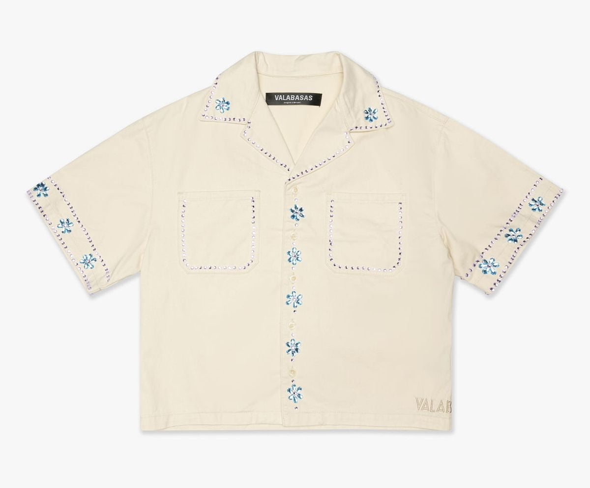 Valabasas Gem woven Button Down shirt Crew 1005