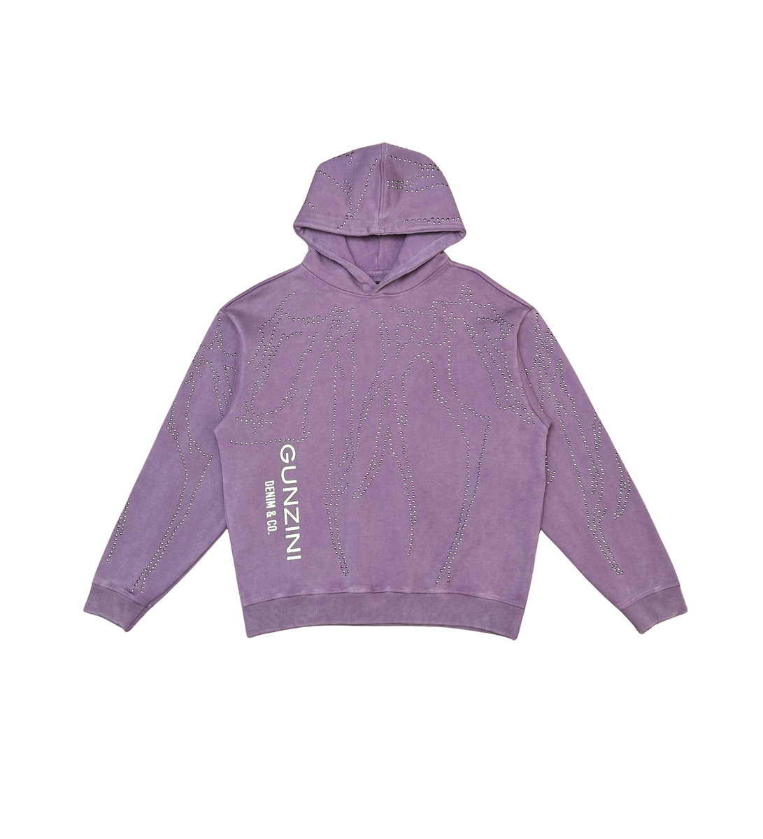 Gunzinii - Studded Hoodie - Purple - GZ525