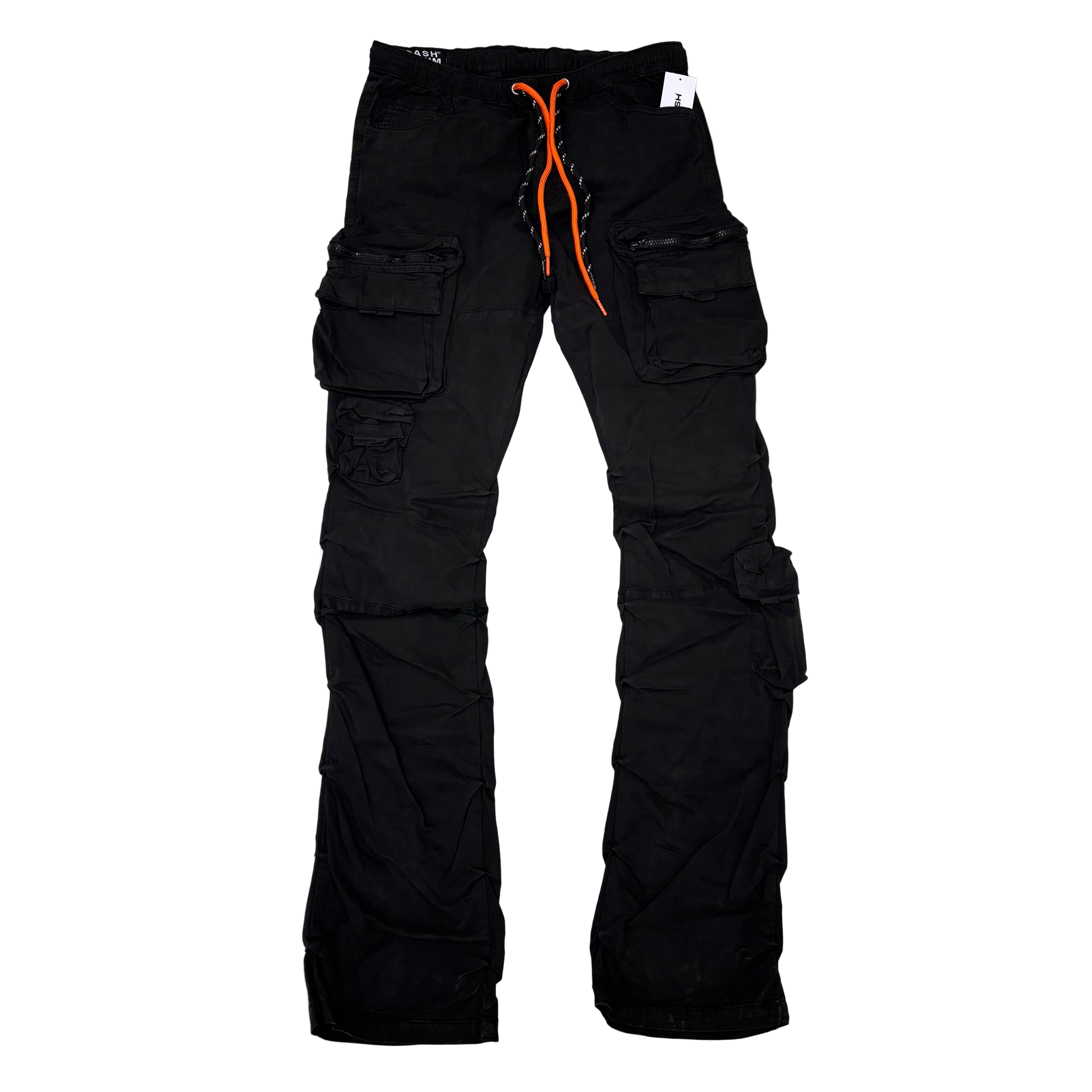 DASH - Stacked Cargo Denim - BLK - 807