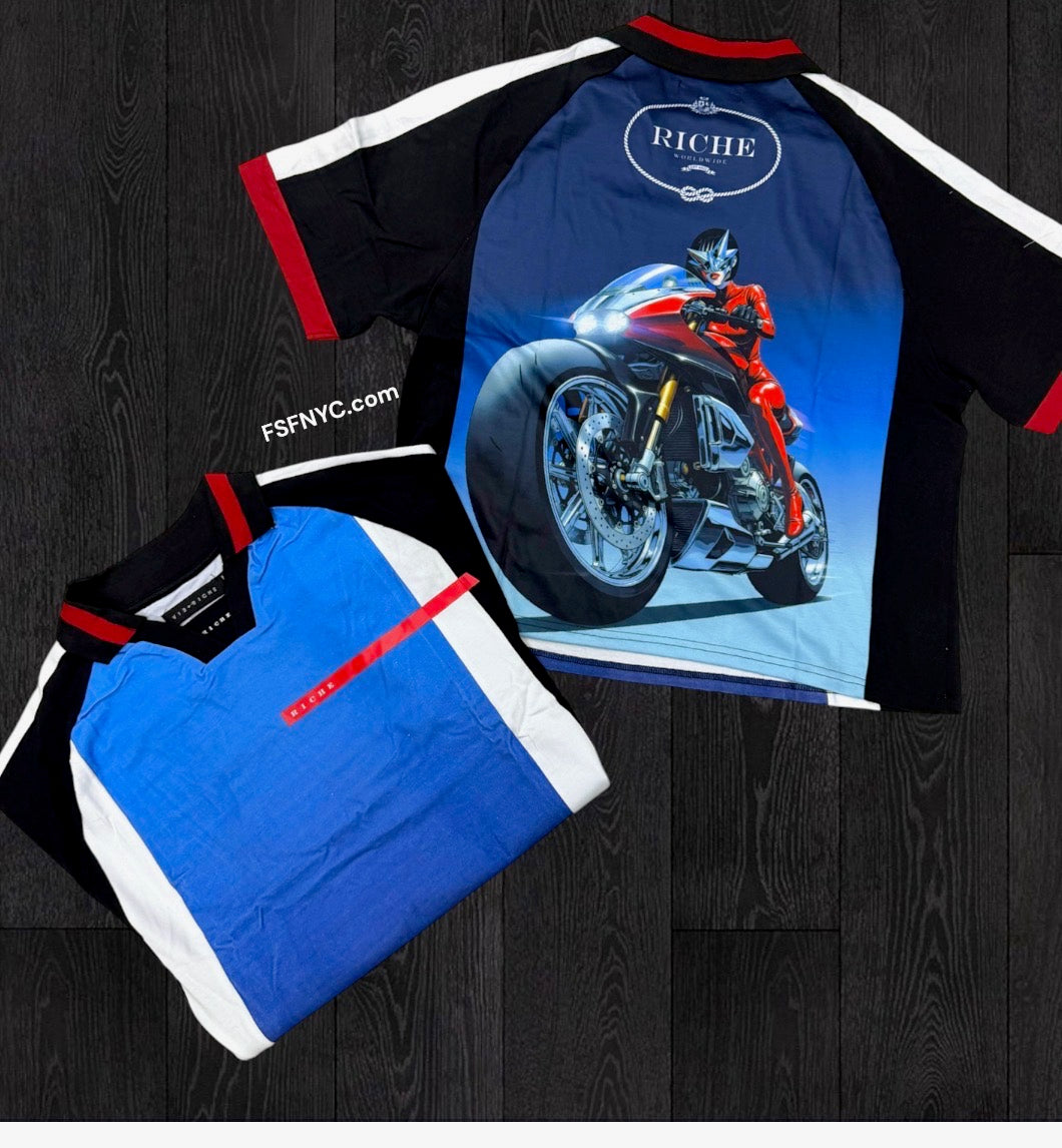 VR - Ducati Racer Jersey Polo - Black -2027