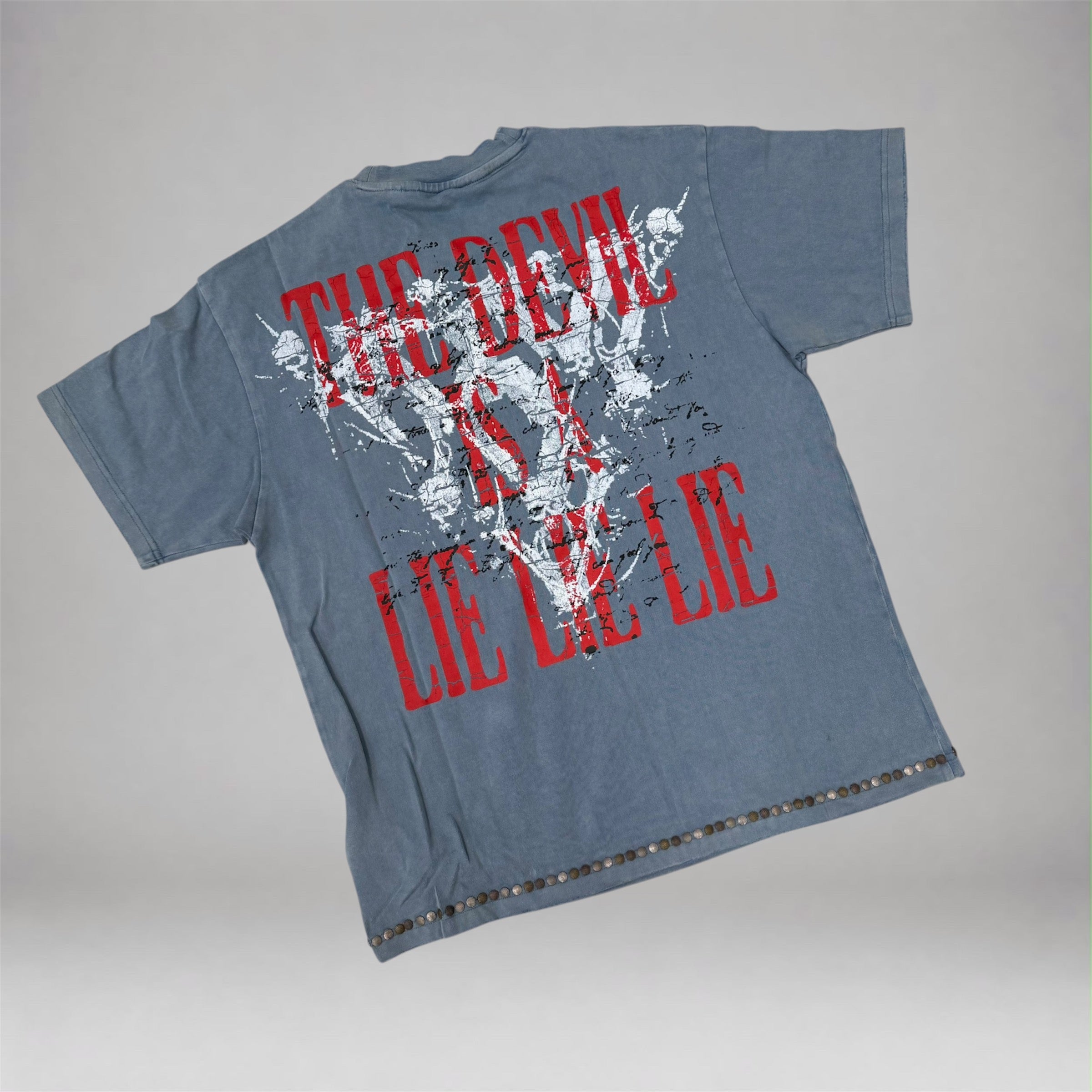 Valabasas - Devilish lies Tee - Vintage Blue 1118