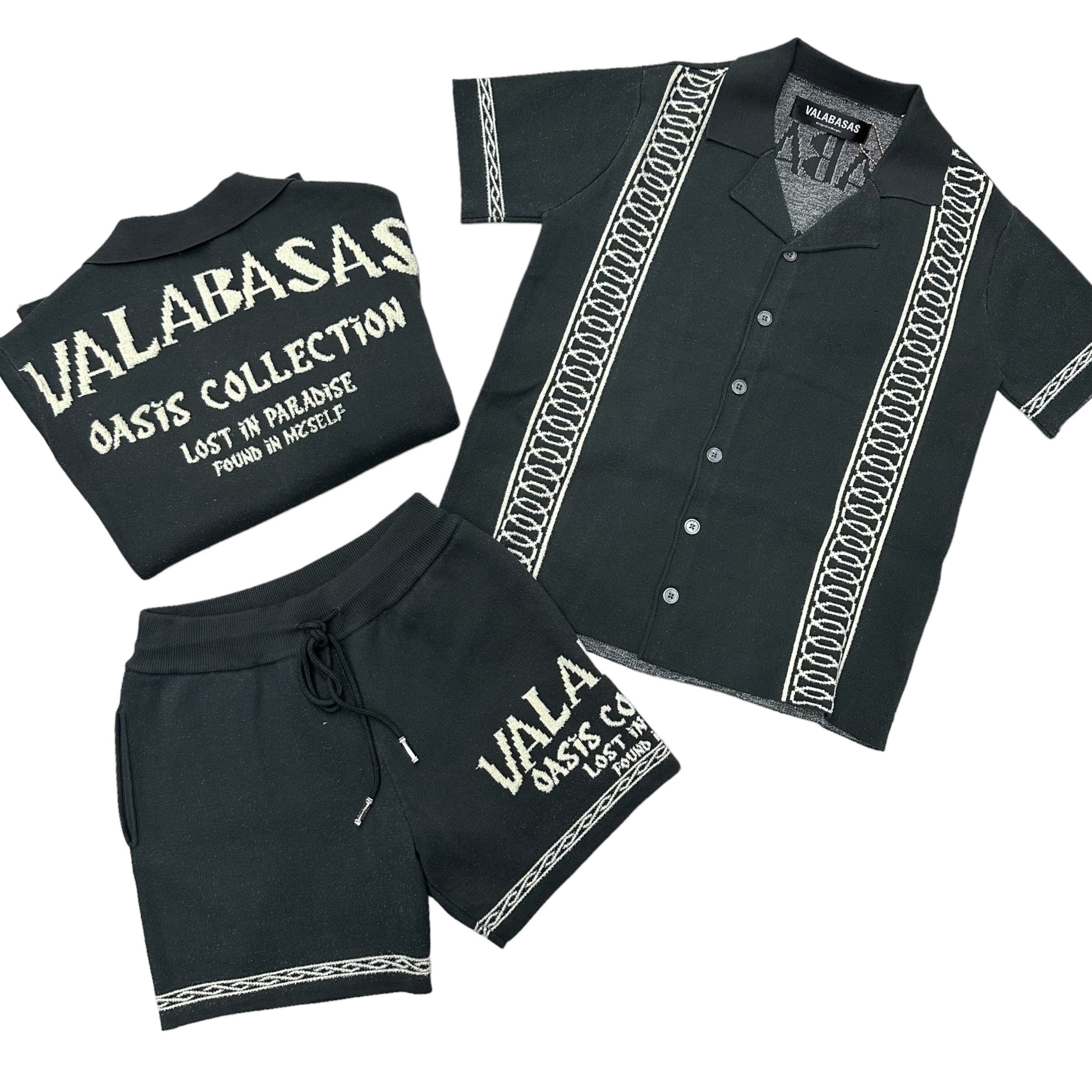 Valabasas kabana Breeze Woven Short Set Dark Grey 001