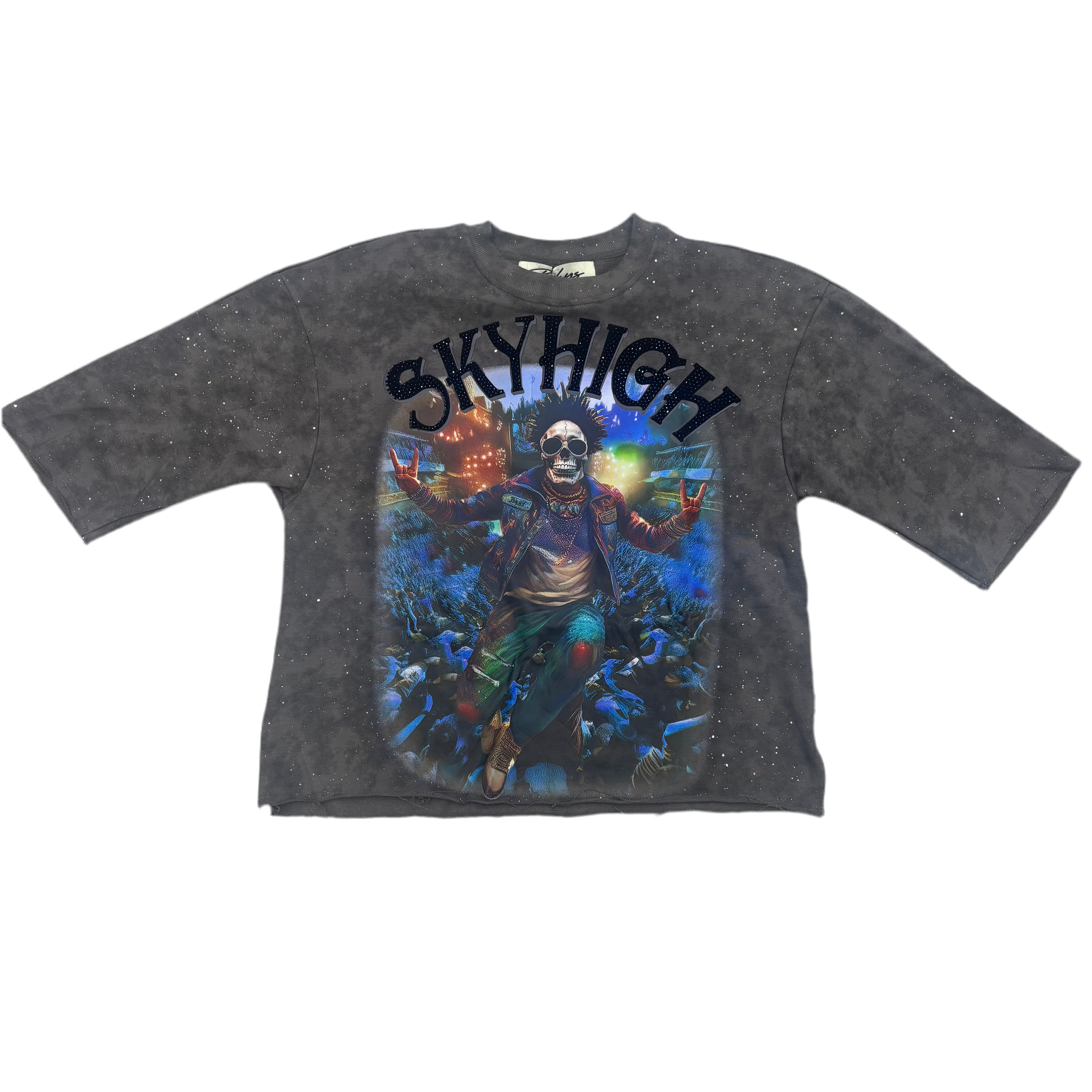 BKYS Sky High Grey Wash T-Shirt 1249
