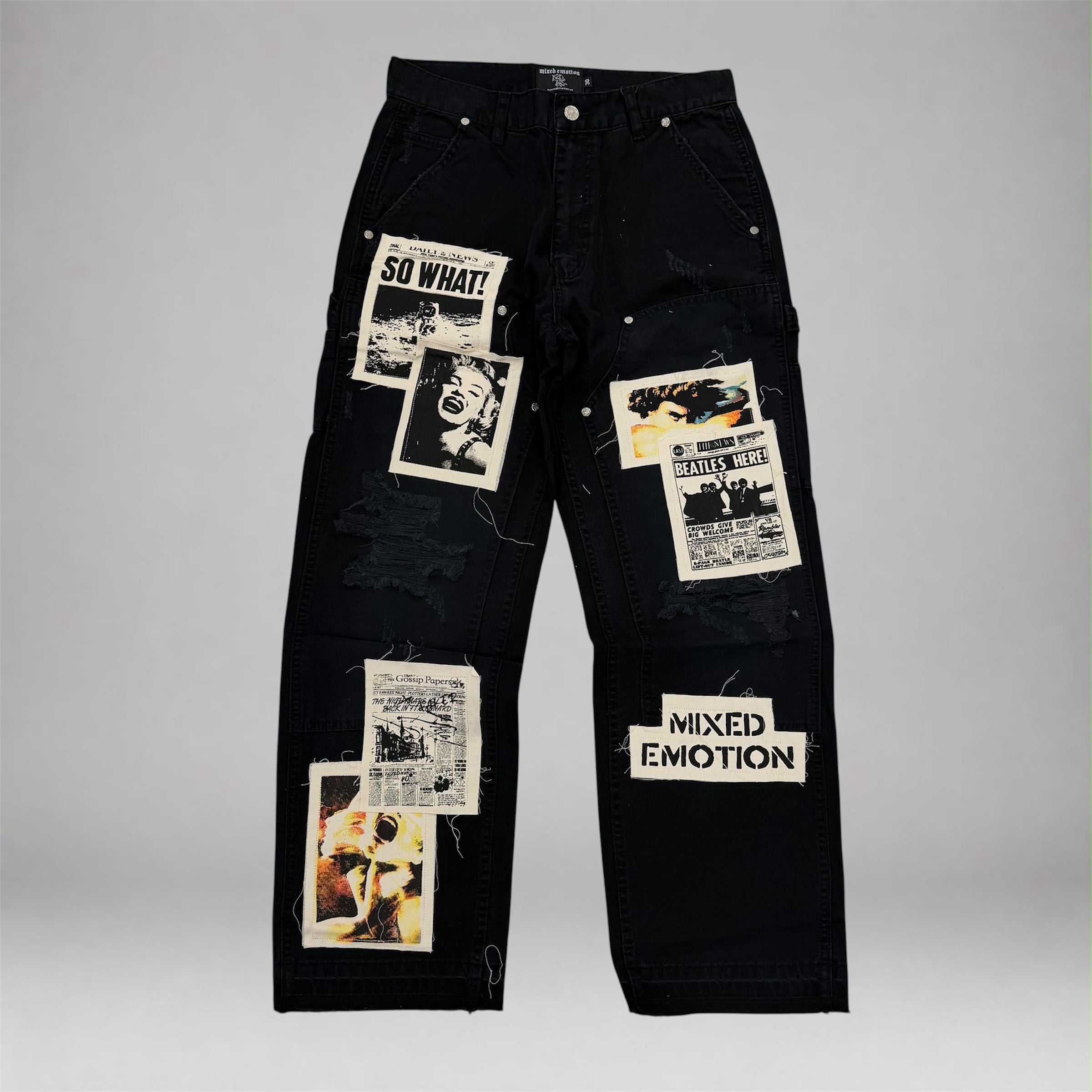 Mixed Emotions- News Carpenter Slim Denim - Black