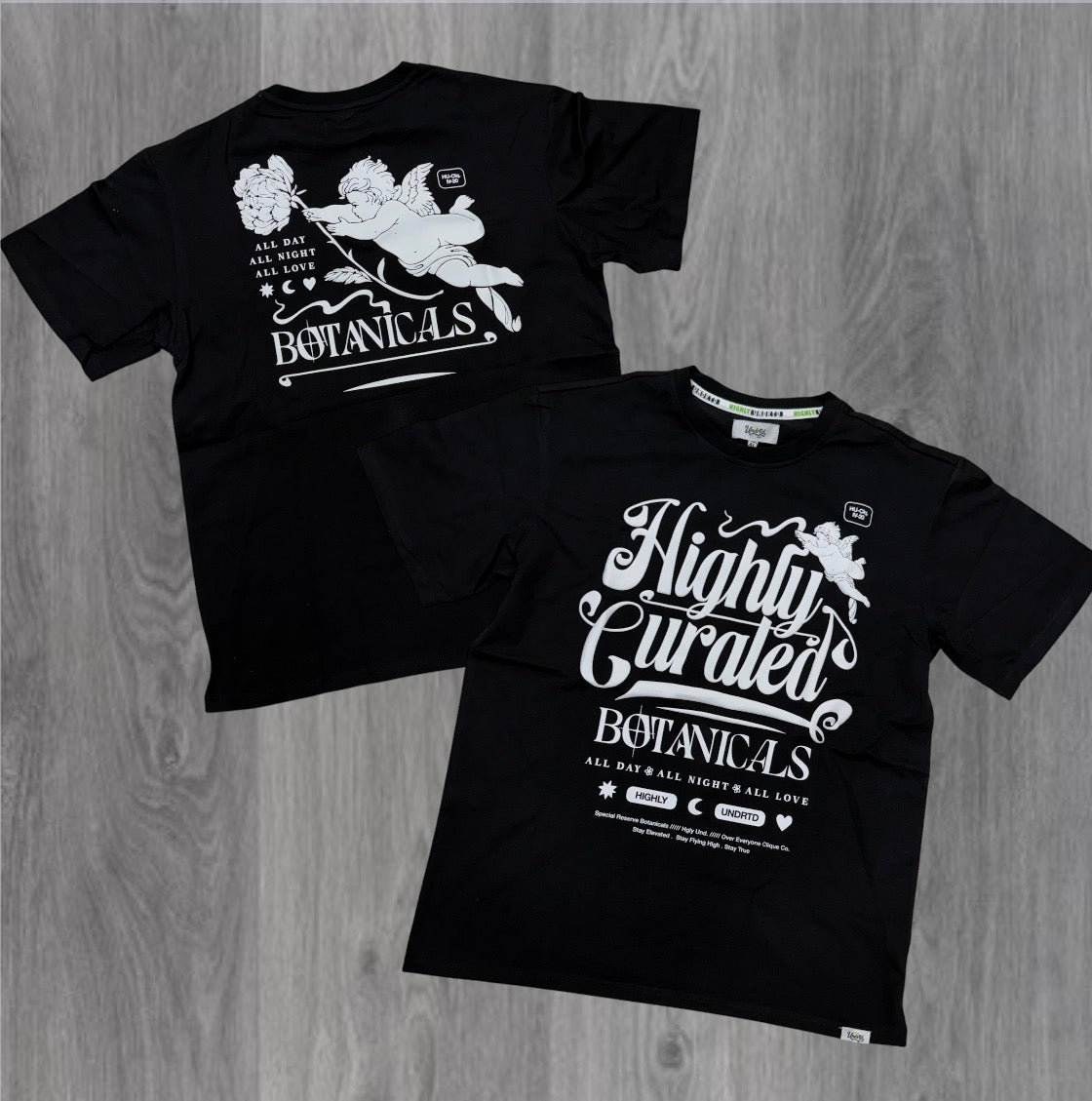 UNDRTD - Puff Angel -shirt - Black - 6102
