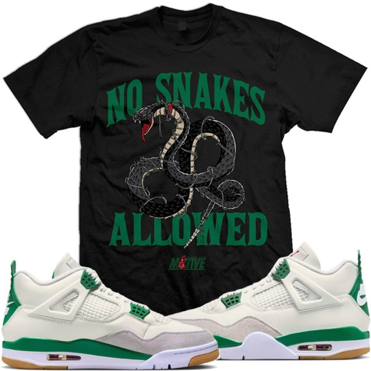 Motive No snakes T-shirt Black