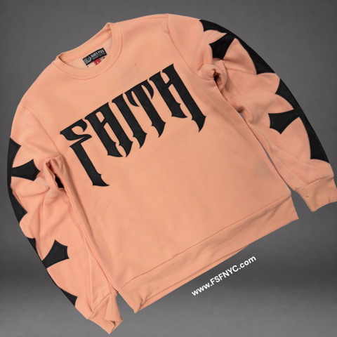 Pike - Faith Crew Sweatshirt - Pink “salmon” - 2616