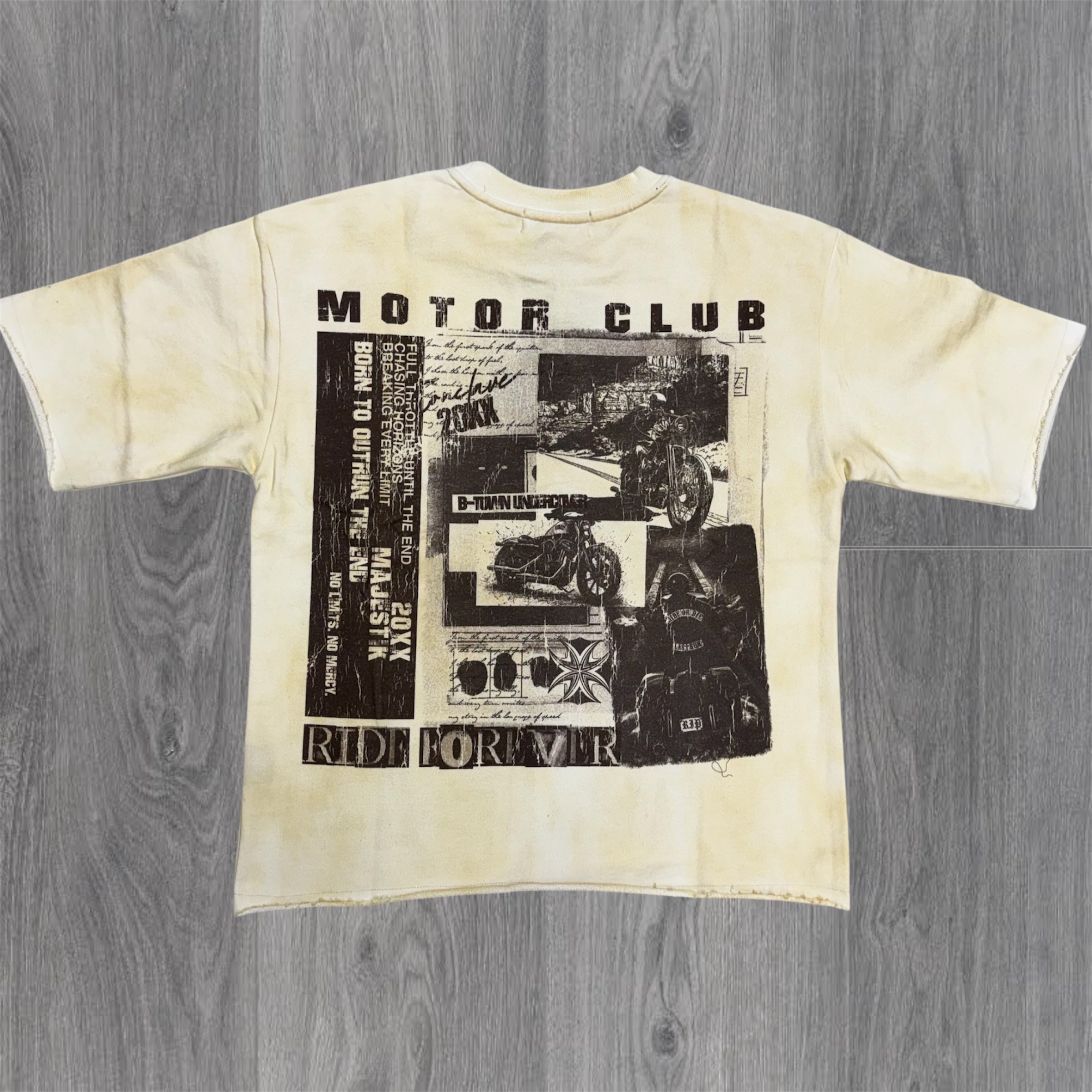 MJSTK - Motor Club Heavy T-shirt - Eggshell - 2615
