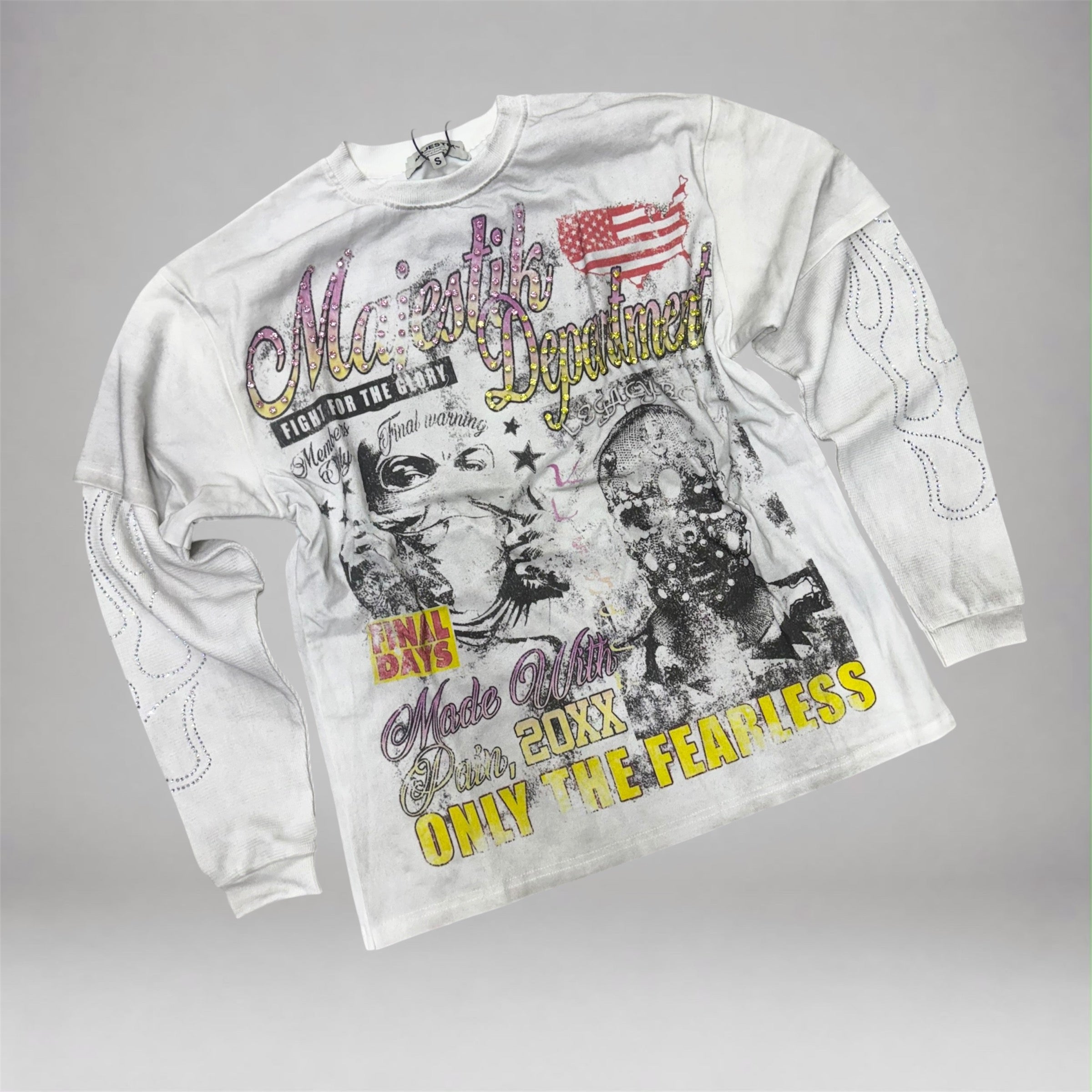 MJSTK - Fight Glory Long Sleeve - Spray White 2632