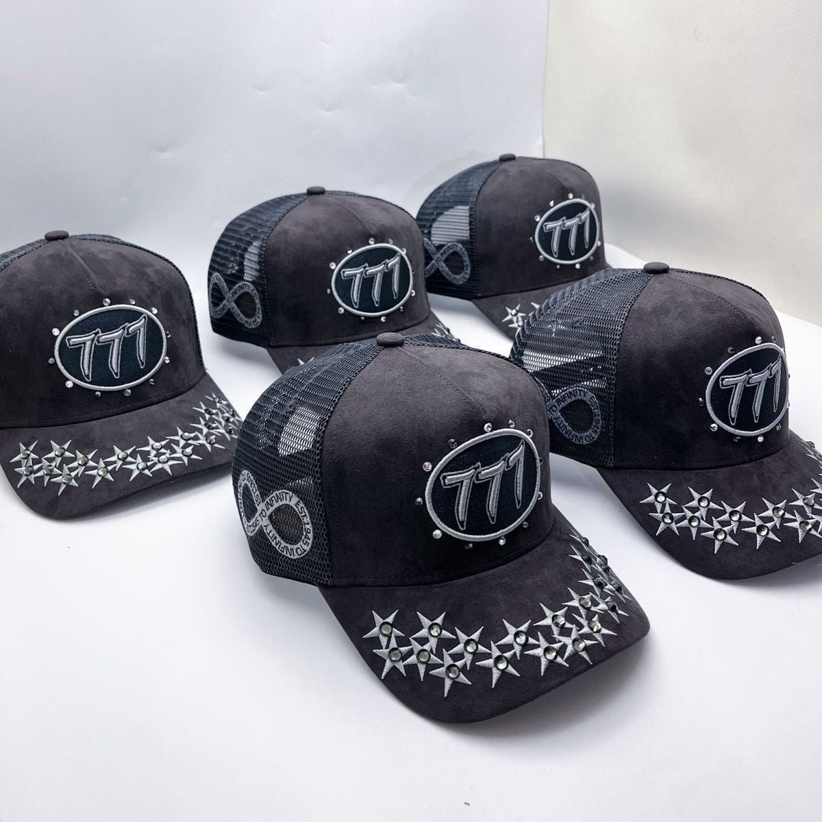 Hudson - 777 Circle Trucker hat - Grey V1