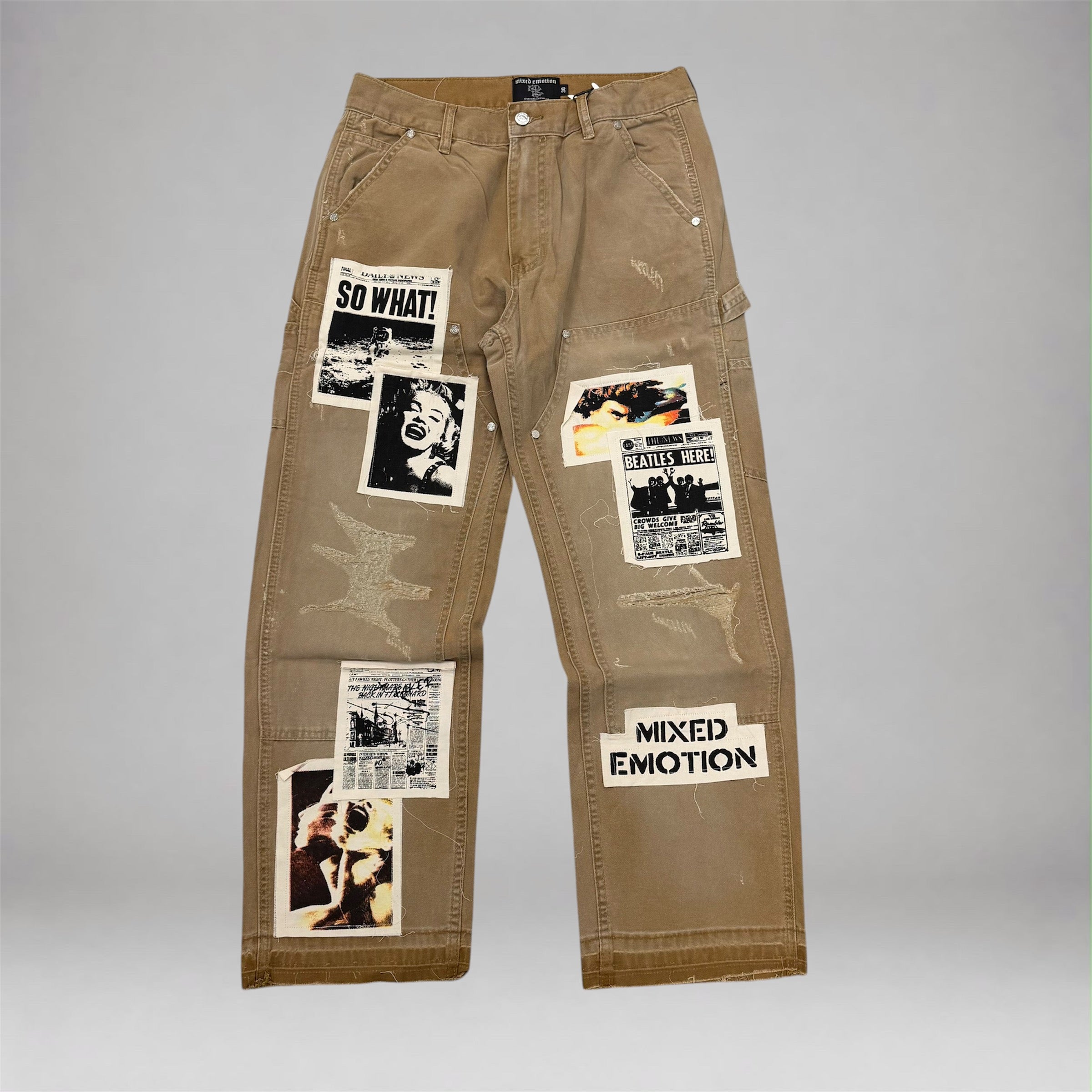 Mixed Emotions- News Carpenter Slim Denim - Beige
