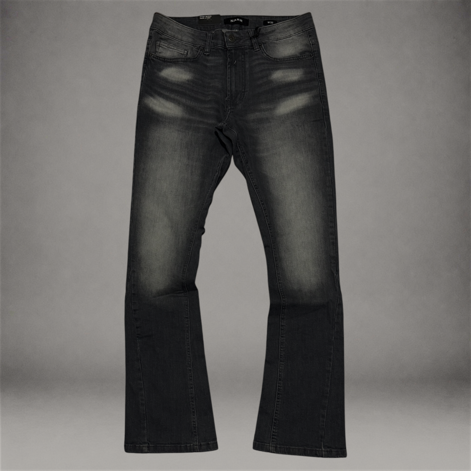 Narr - Flare Clean Denim - Black Wash - 70152