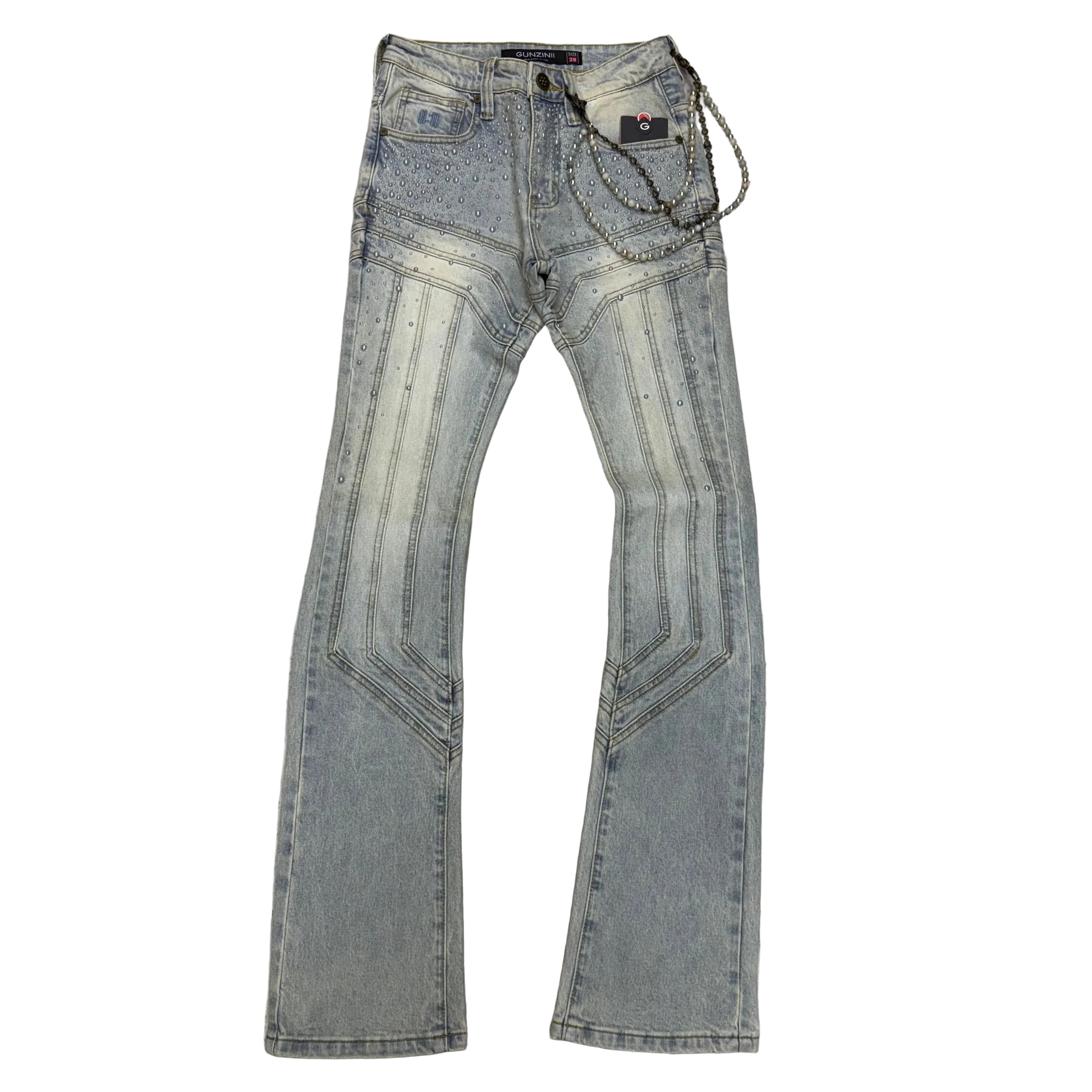 Gunzinii - Flare Fit Denim - MUD - GZ775