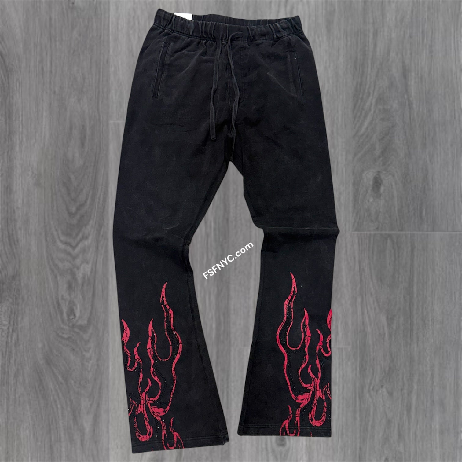 Rebel - Stacked Saint pants - Black - 406