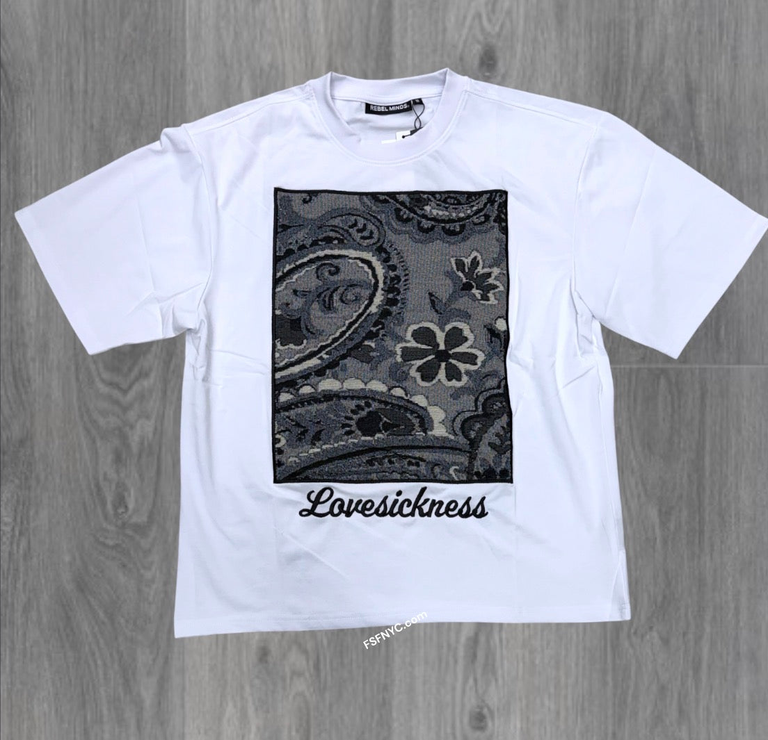 Rebel - Tapestry Floral Design Tee - white - 109