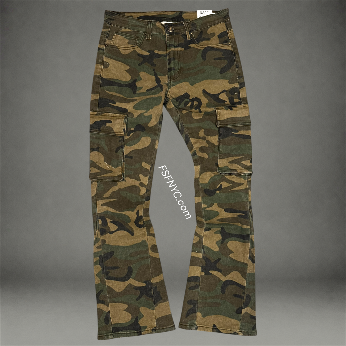 NARR - Flare Cargo Denim - W. Camo - 473