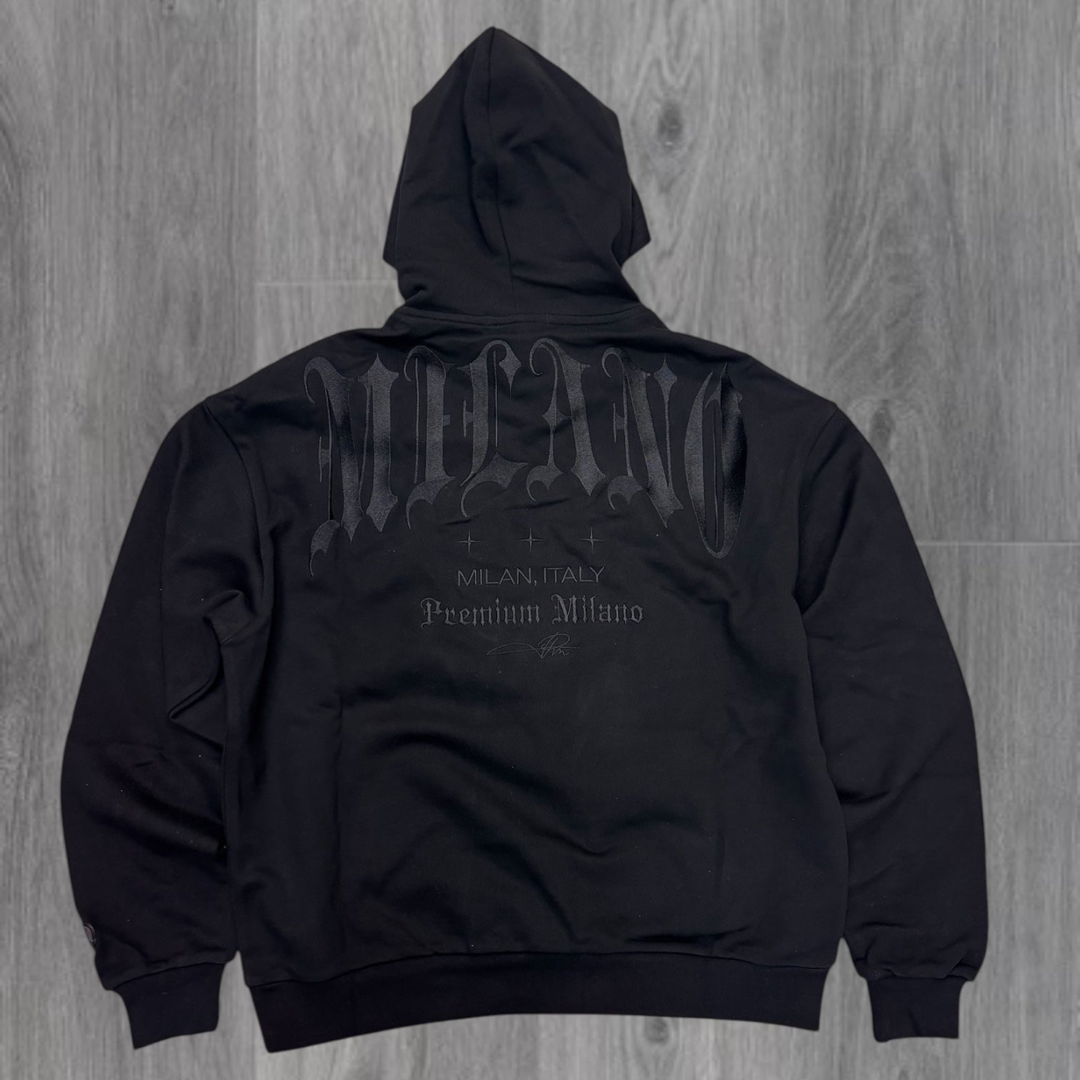 MILANO - Black Cat Club Rhinestone Sweatsuit - BLK - 100