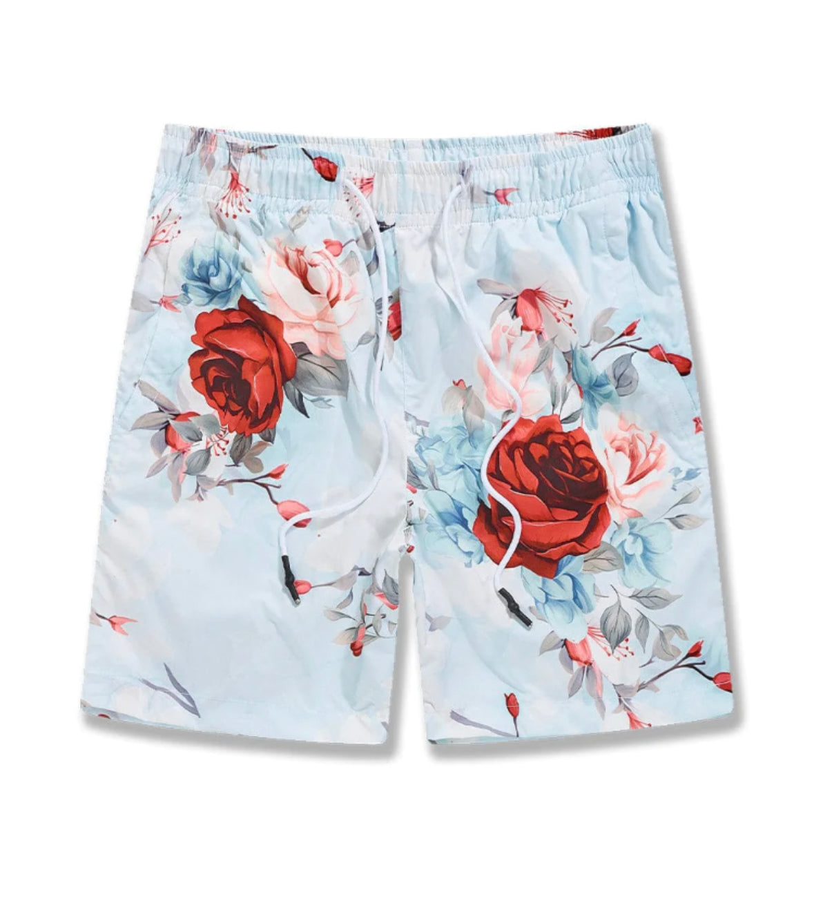 JC RETRO - IBIZA LOUNGE SHORTS Red Floral 2040S