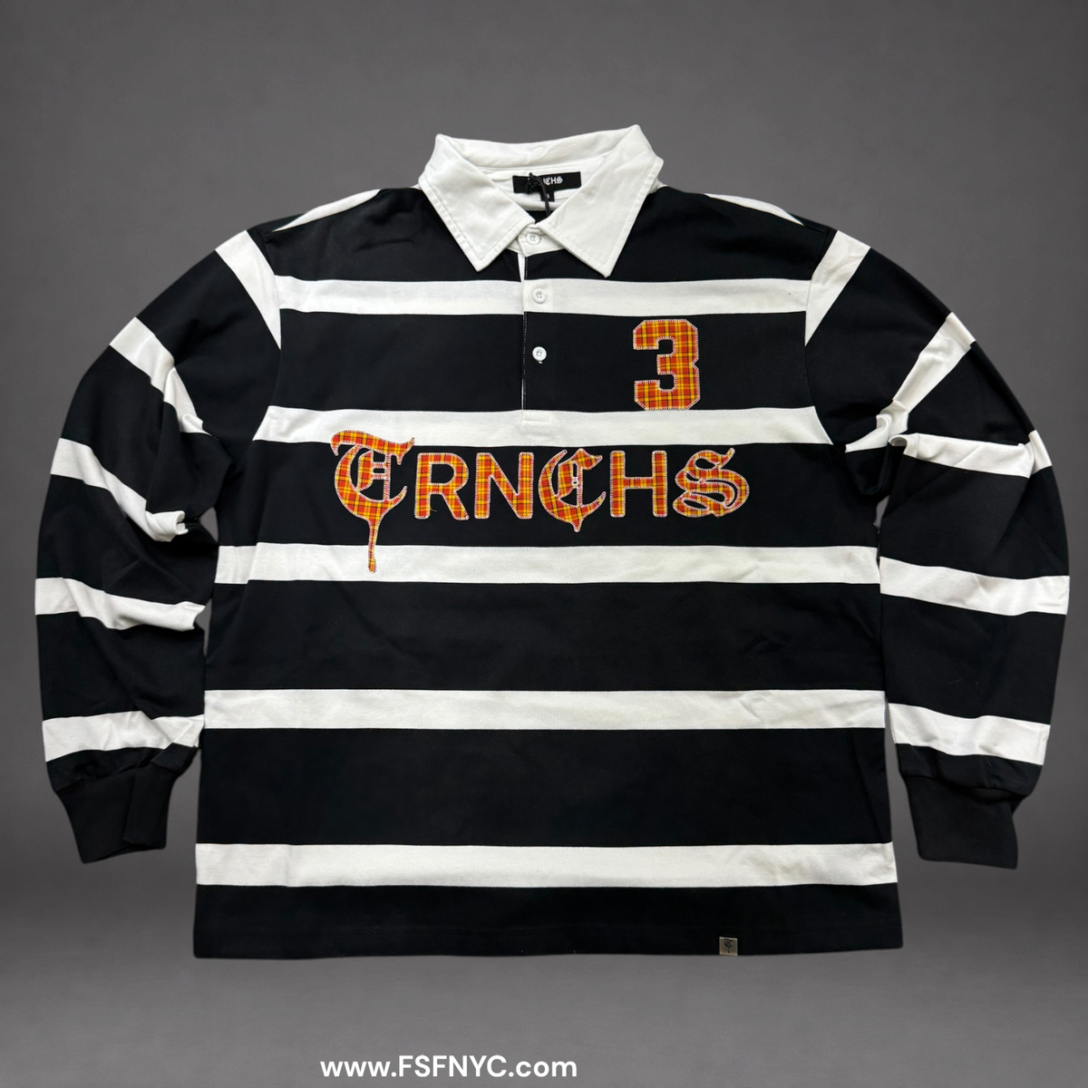 TRNCHS - Halloween Long Sleeve Polo - Black