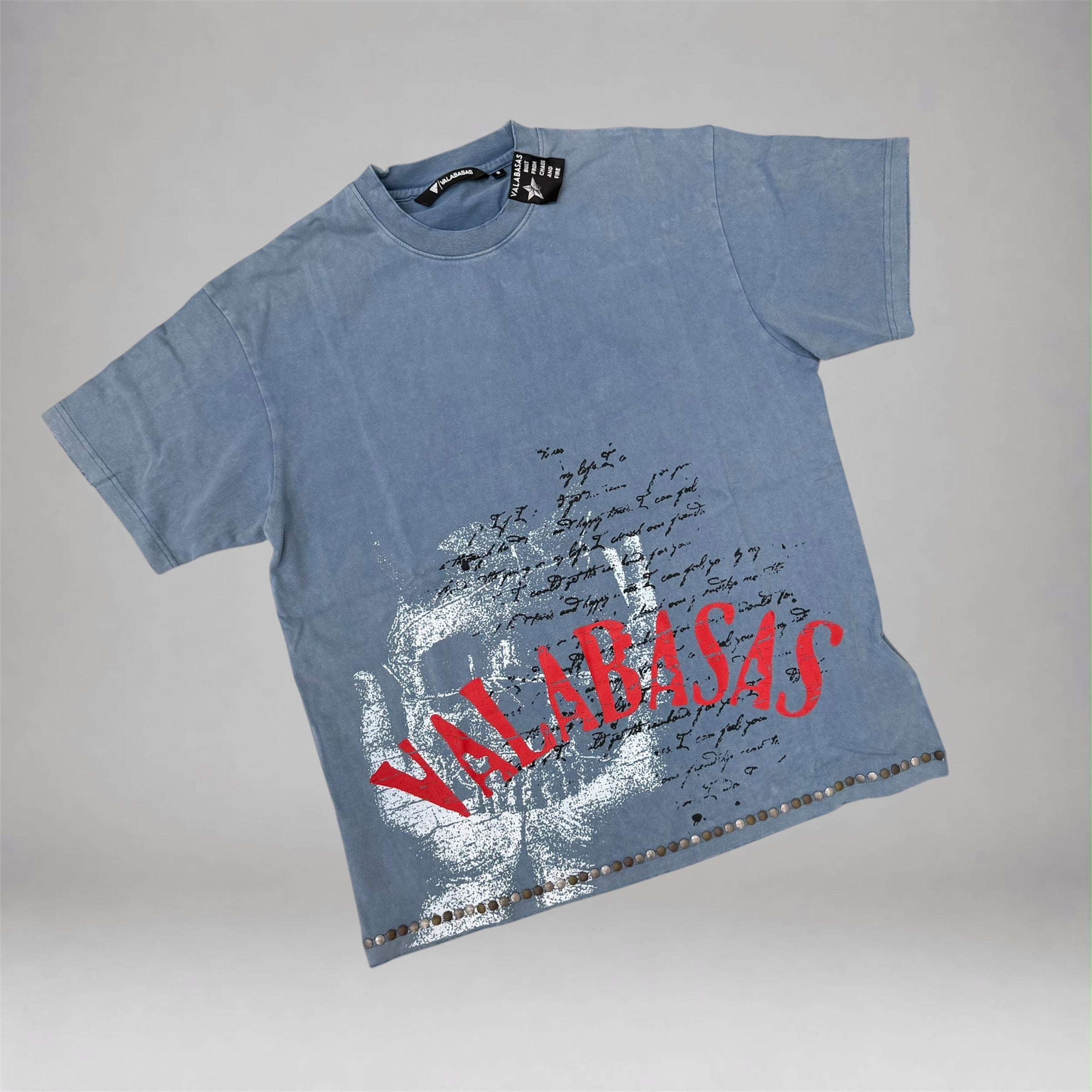 Valabasas - Devilish lies Tee - Vintage Blue 1118