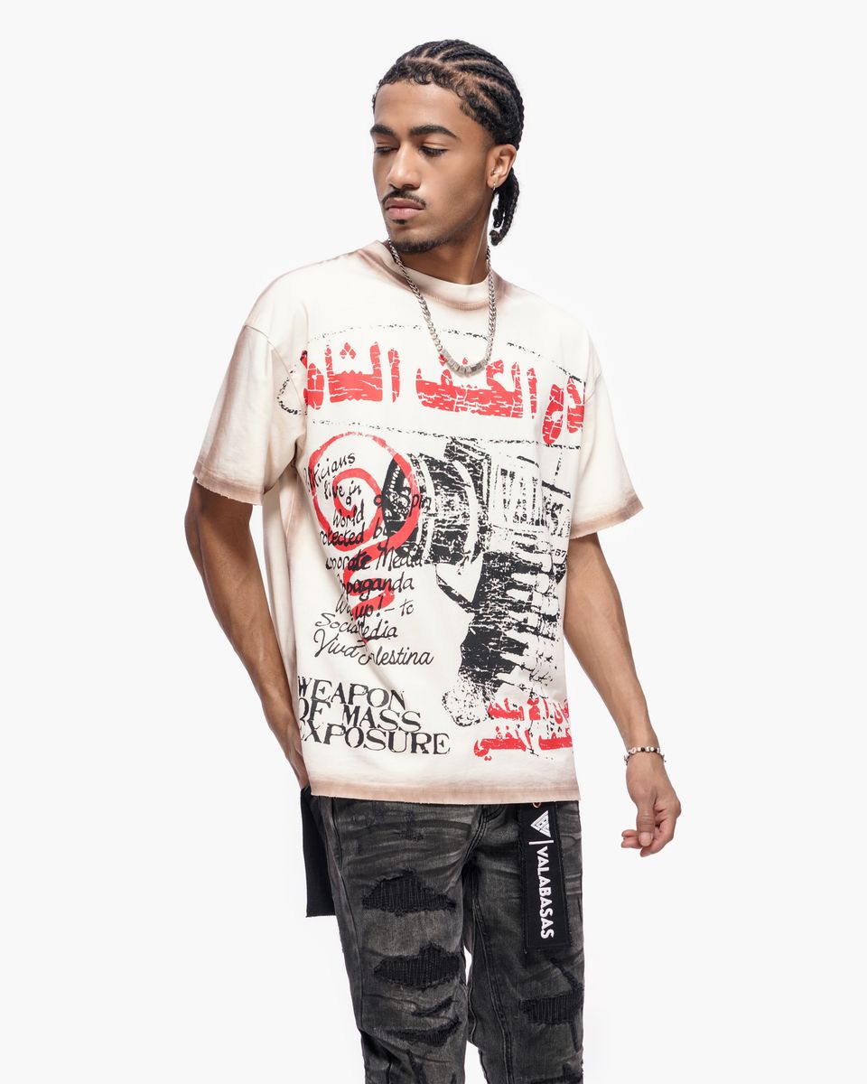 Valabasas - The Weapons T-shirt - cream - 1084